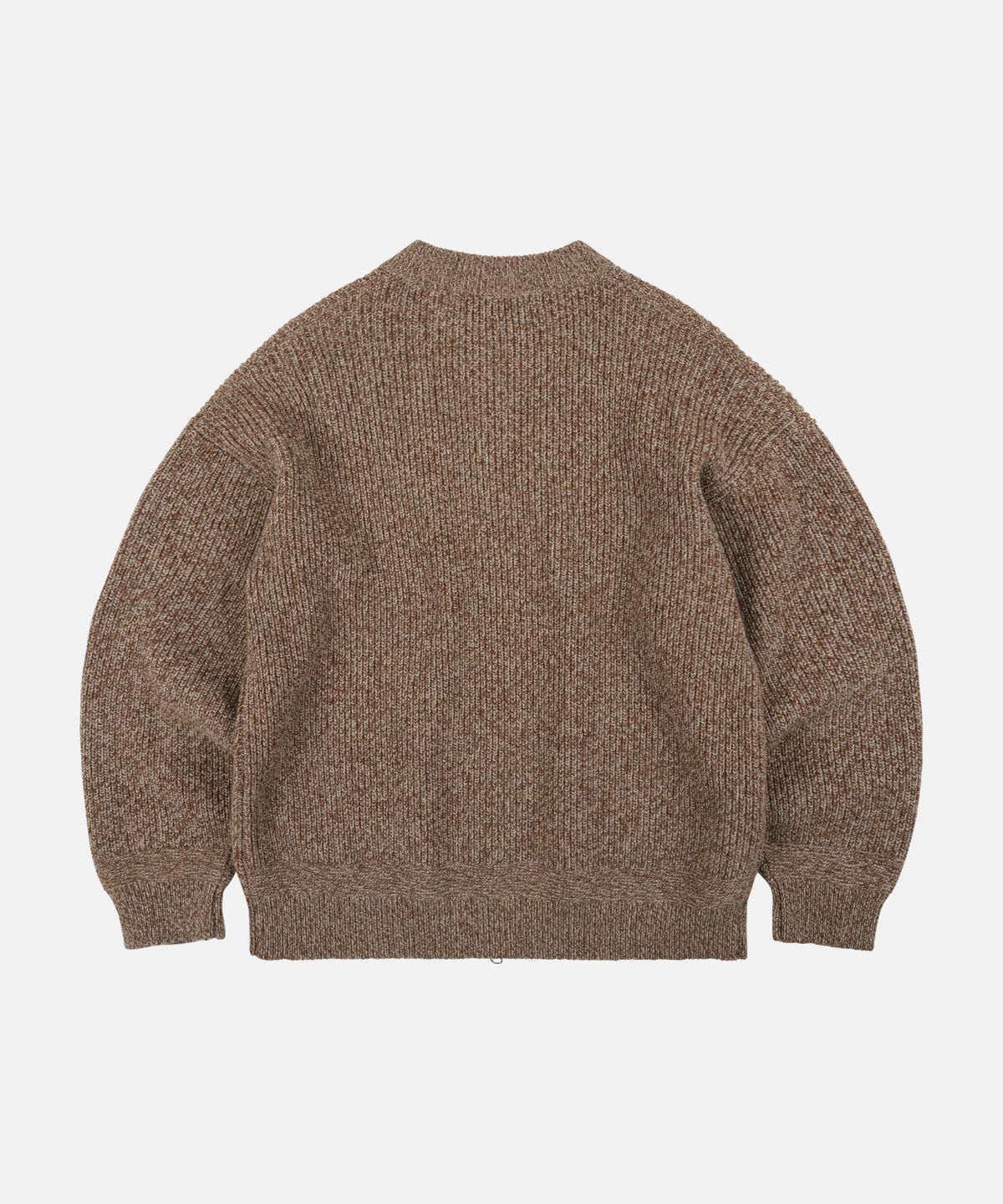 프리즘웍스(FRIZMWORKS) TWEED WOOL ZIP UP CARDIGAN _ BROWN