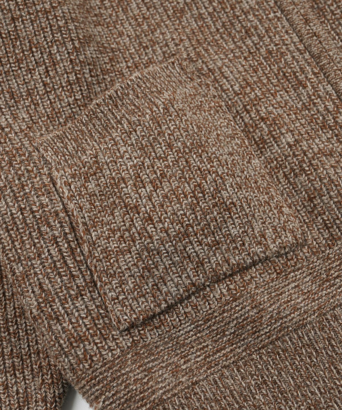 프리즘웍스(FRIZMWORKS) TWEED WOOL ZIP UP CARDIGAN _ BROWN