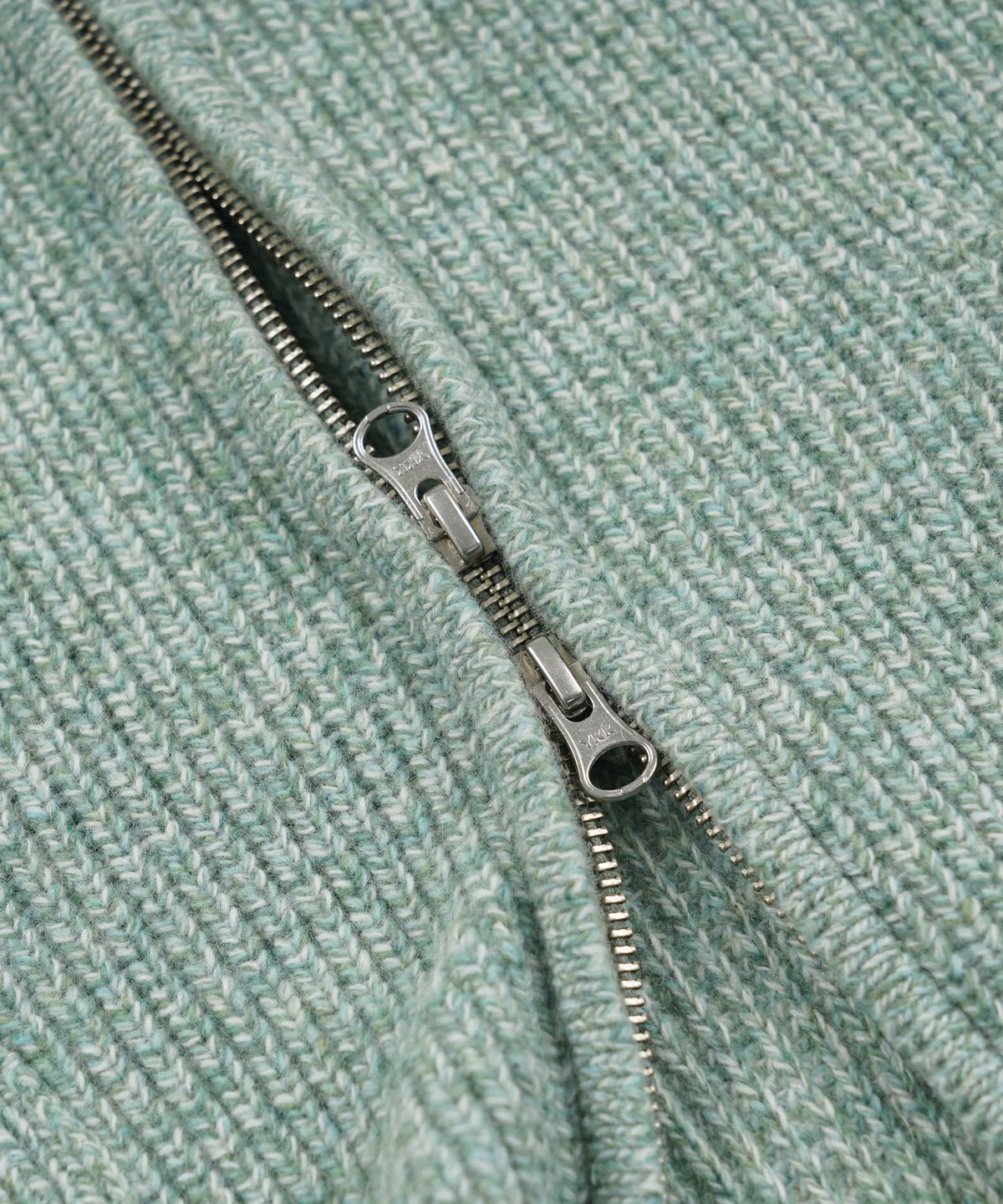 프리즘웍스(FRIZMWORKS) TWEED WOOL ZIP UP CARDIGAN _ MINT