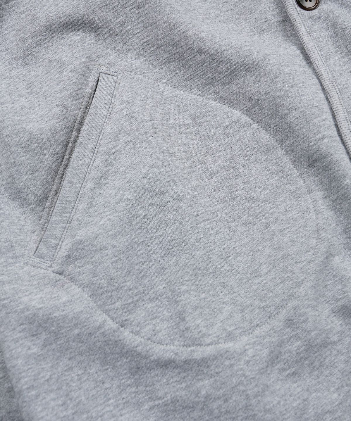 프리즘웍스(FRIZMWORKS) VARSITY SWEAT CARDIGAN _ GRAY