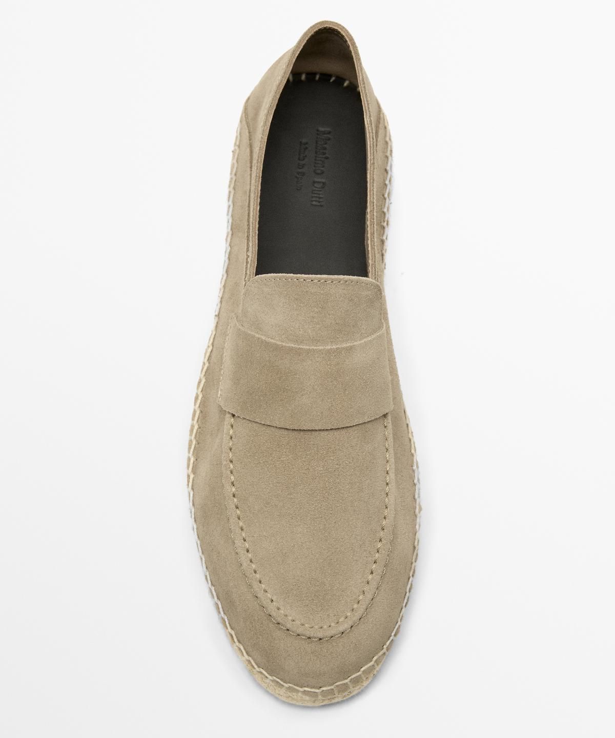 마시모두띠(MASSIMO DUTTI) 스플릿 스웨이드 레더 에스파듀