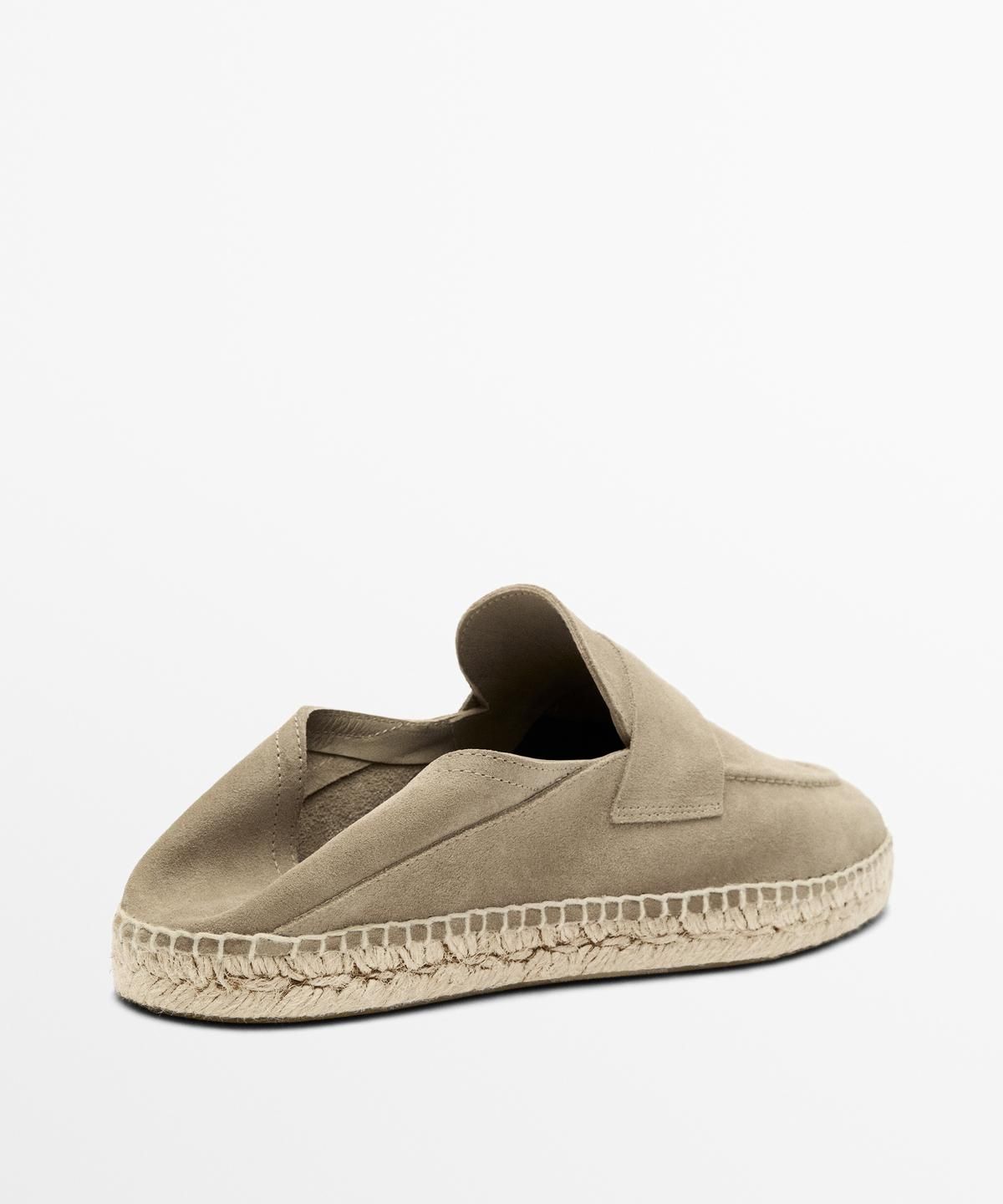 마시모두띠(MASSIMO DUTTI) 스플릿 스웨이드 레더 에스파듀