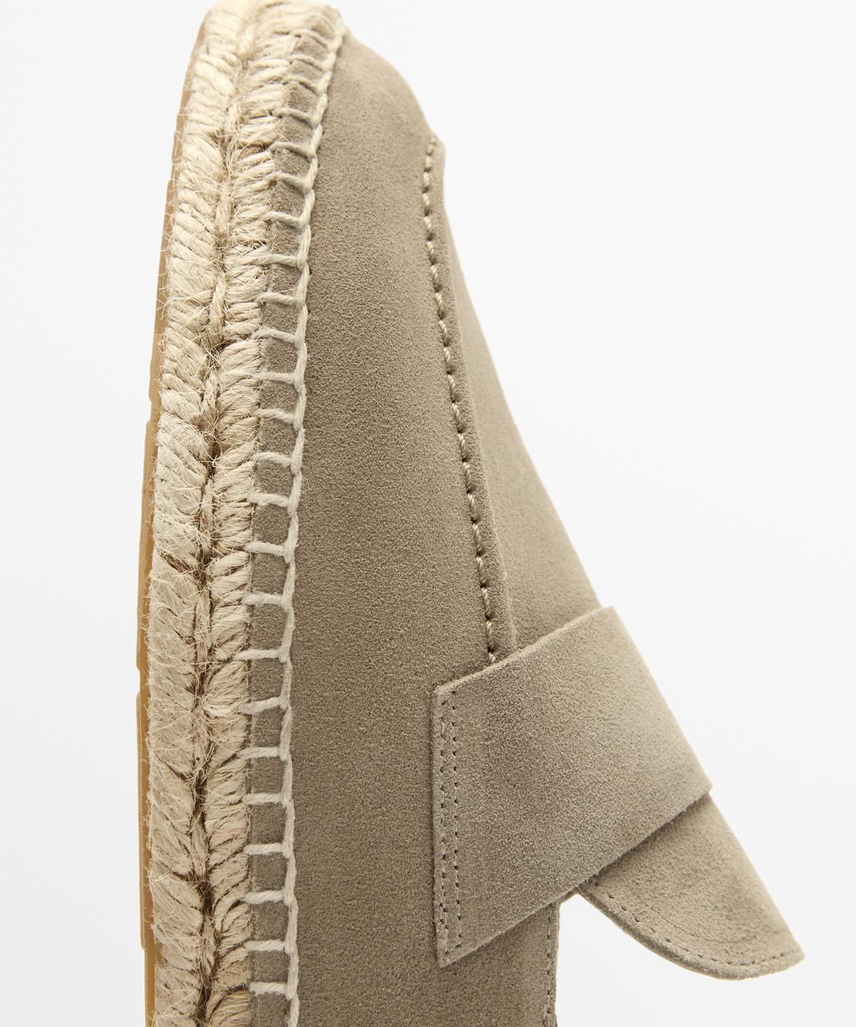 마시모두띠(MASSIMO DUTTI) 스플릿 스웨이드 레더 에스파듀