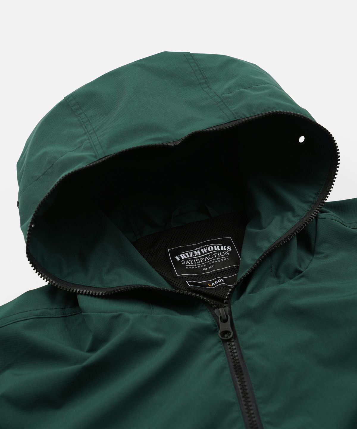 프리즘웍스(FRIZMWORKS) MICRO RIPSTOP ANORAK _ DARK GREEN
