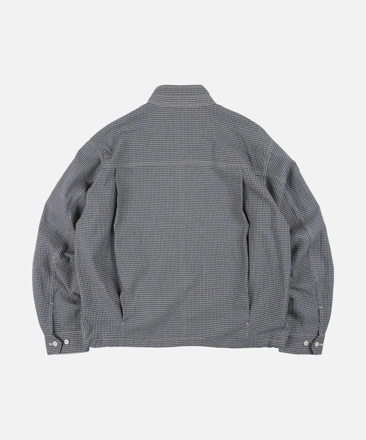 프리즘웍스(FRIZMWORKS) CHECK BUDDY HARRINGTON JACKET _ SEA BLUE