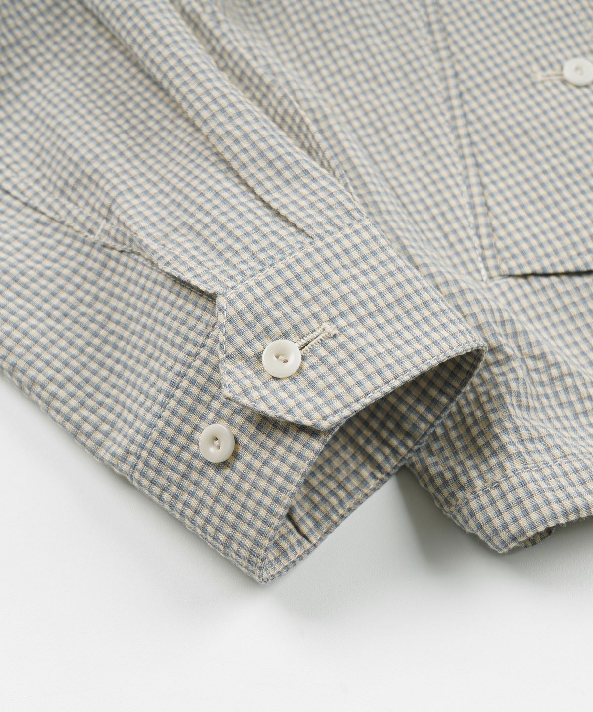 프리즘웍스(FRIZMWORKS) CHECK BUDDY HARRINGTON JACKET _ SKY BLUE