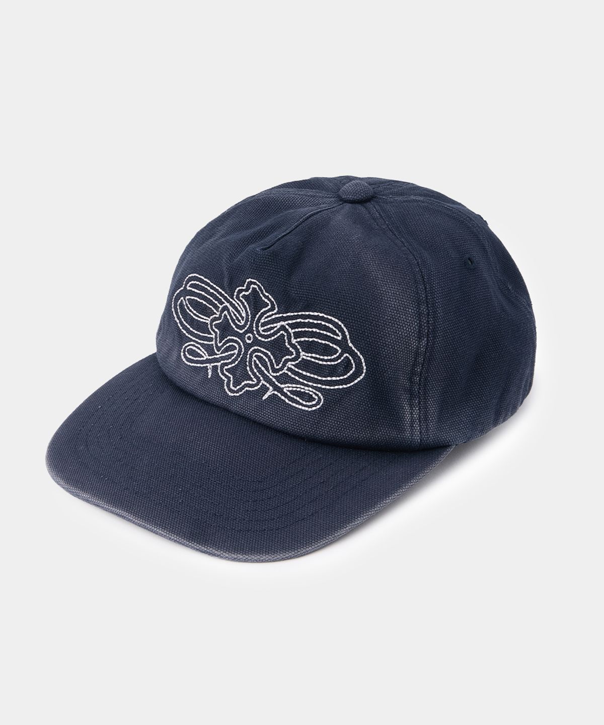 메종미네드(MAISON MINED) CELTIC CROSS WASHED TRUCKER CAP NAVY