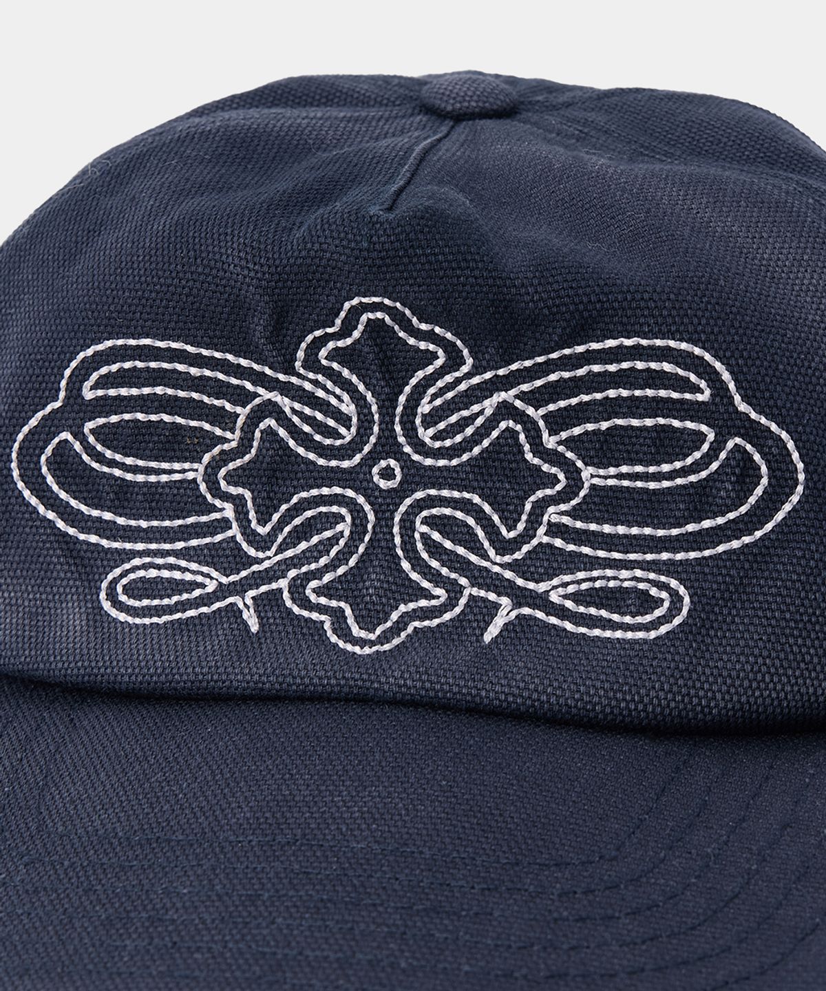 메종미네드(MAISON MINED) CELTIC CROSS WASHED TRUCKER CAP NAVY