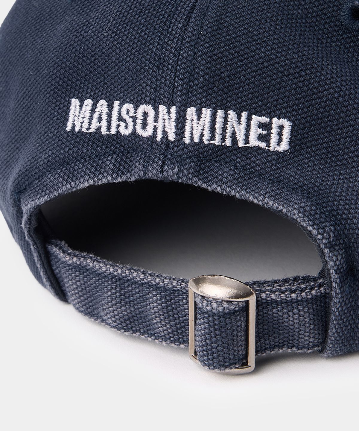 메종미네드(MAISON MINED) CELTIC CROSS WASHED TRUCKER CAP NAVY