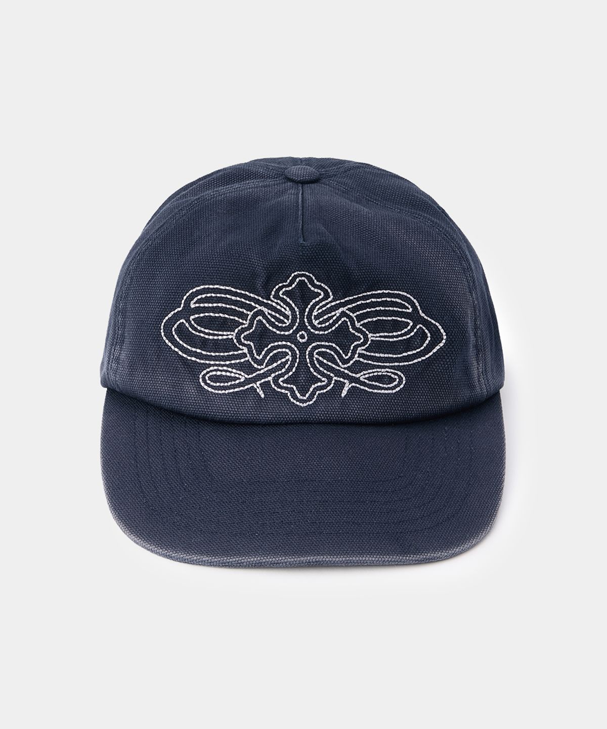 메종미네드(MAISON MINED) CELTIC CROSS WASHED TRUCKER CAP NAVY