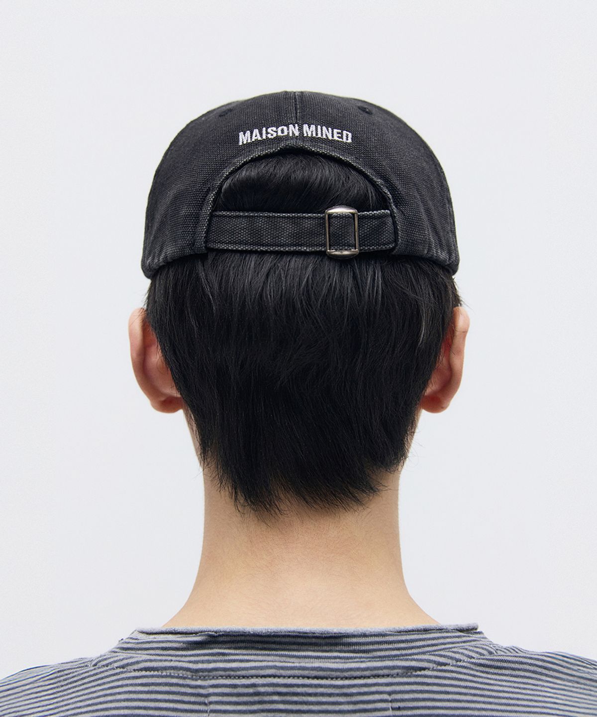 메종미네드(MAISON MINED) CELTIC CROSS WASHED TRUCKER CAP BLACK