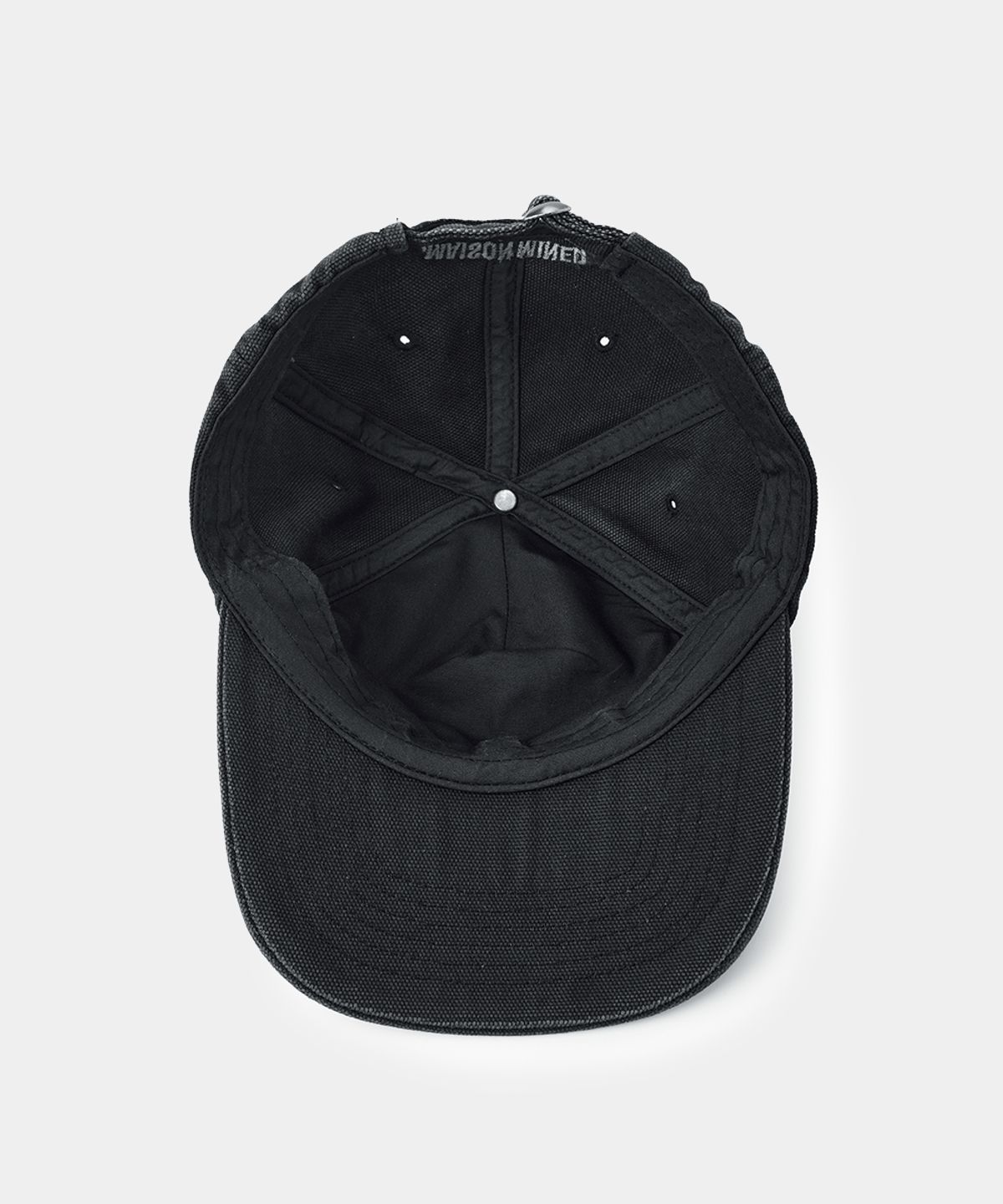 메종미네드(MAISON MINED) CELTIC CROSS WASHED TRUCKER CAP BLACK