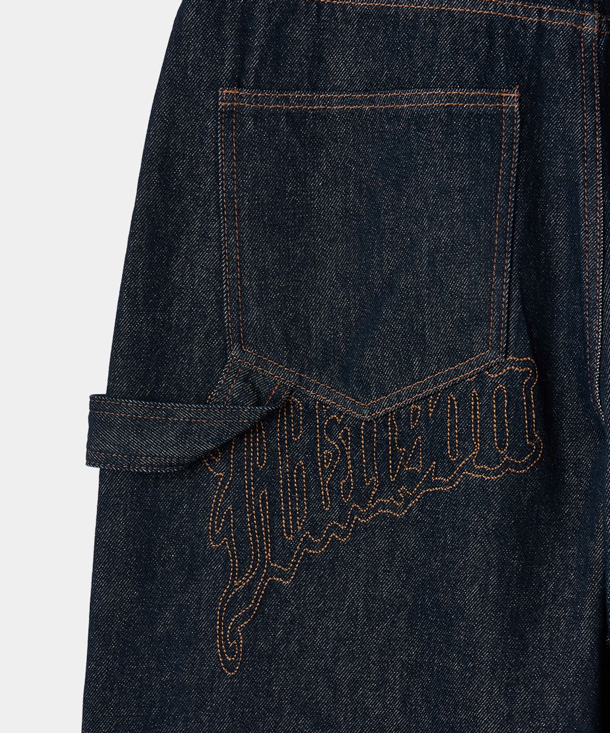 메종미네드(MAISON MINED) BACK-POINT DENIM PANTS INDIGO