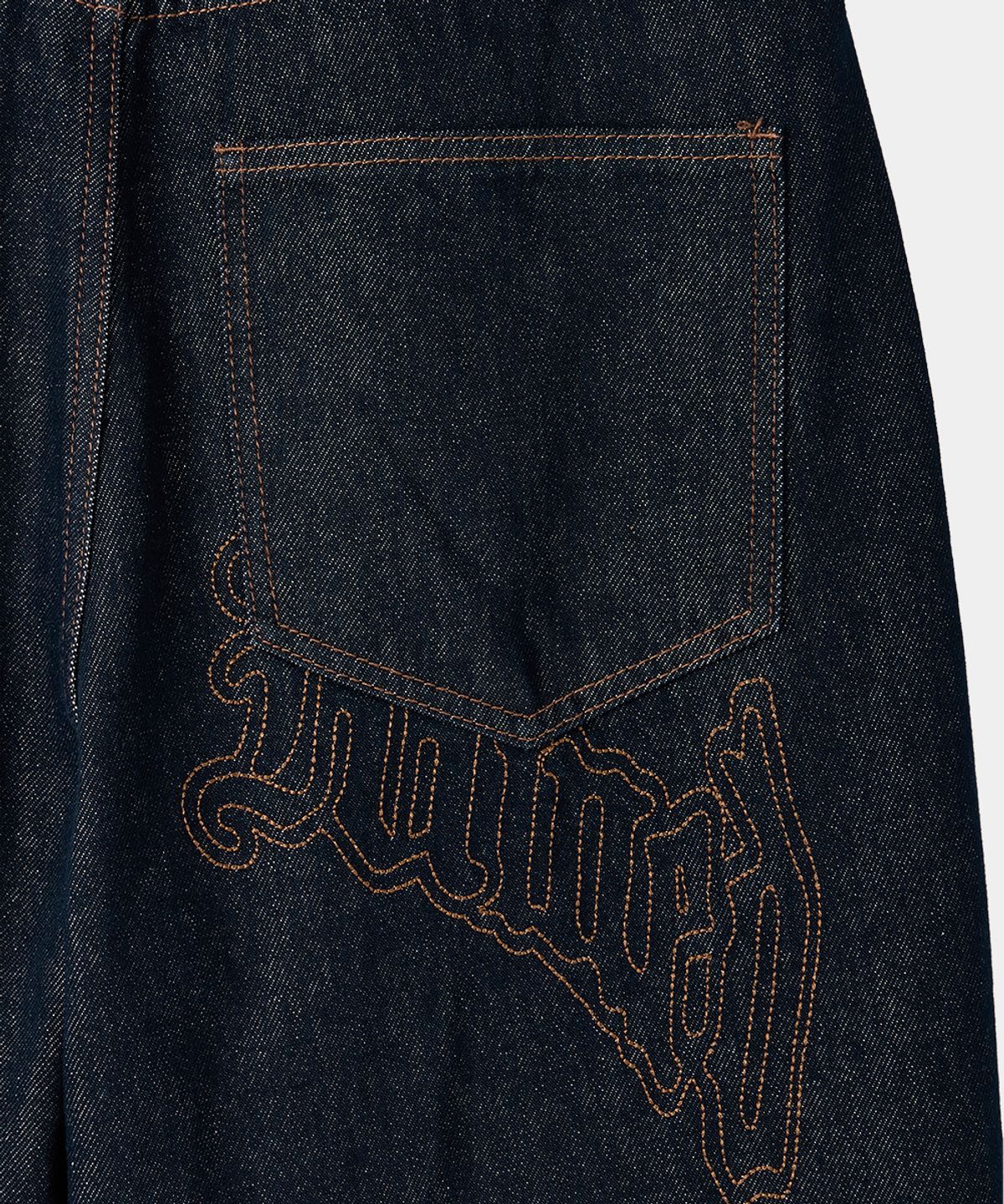 메종미네드(MAISON MINED) BACK-POINT DENIM PANTS INDIGO