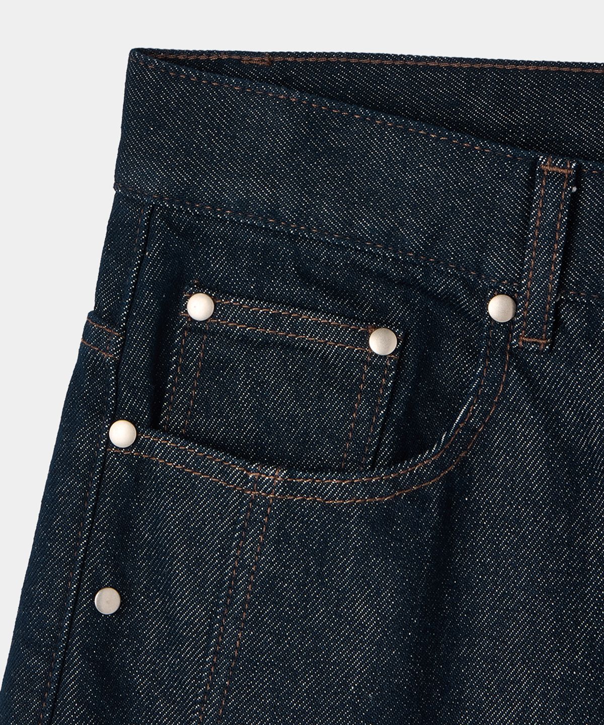 메종미네드(MAISON MINED) LOW BAGGY PANTS INDIGO
