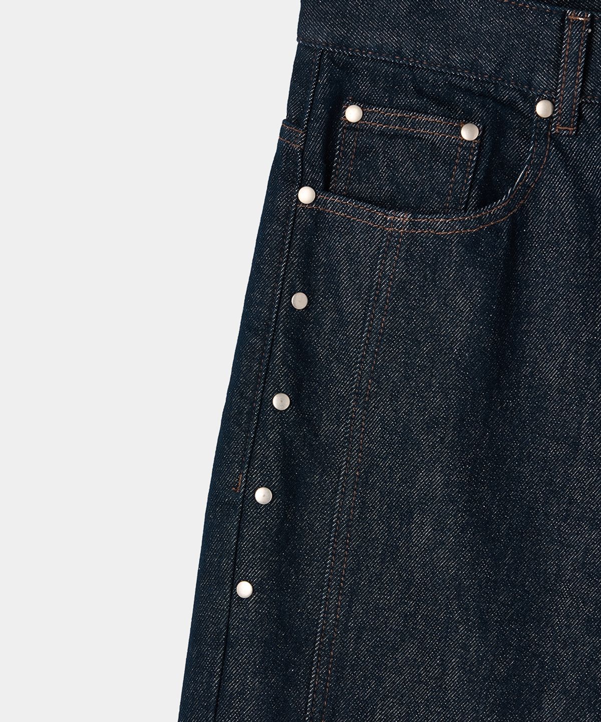 메종미네드(MAISON MINED) LOW BAGGY PANTS INDIGO