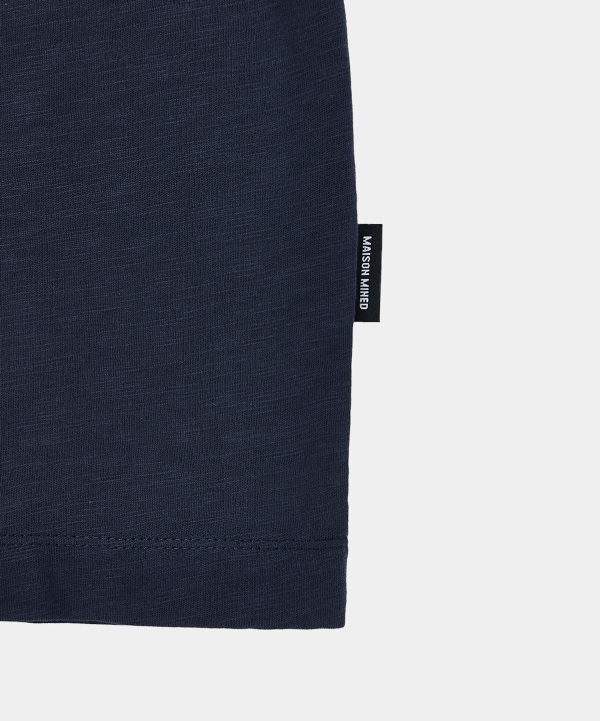 메종미네드(MAISON MINED) CRACKED STAR HALF T NAVY