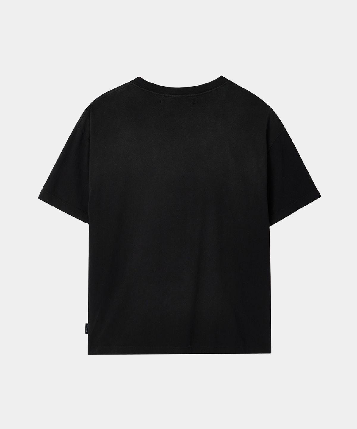 메종미네드(MAISON MINED) CELTIC CROSS WASHED HALF T BLACK