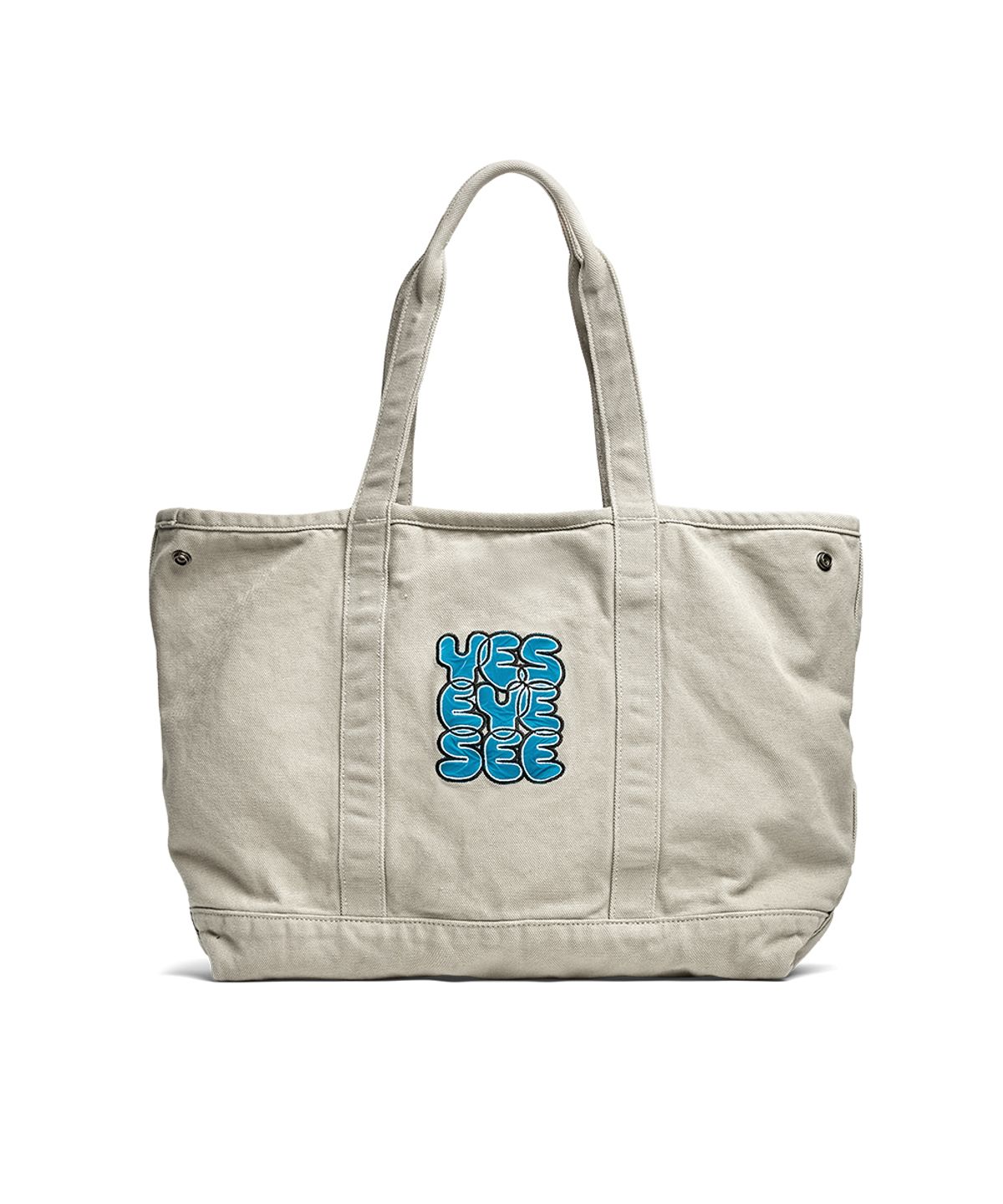 예스아이씨(YESEYESEE) Rough Canvas Totebag Cement