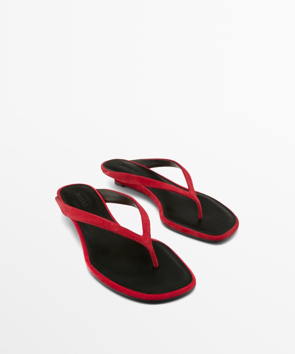 마시모두띠(MASSIMO DUTTI) 미드힐 스트랩 샌들