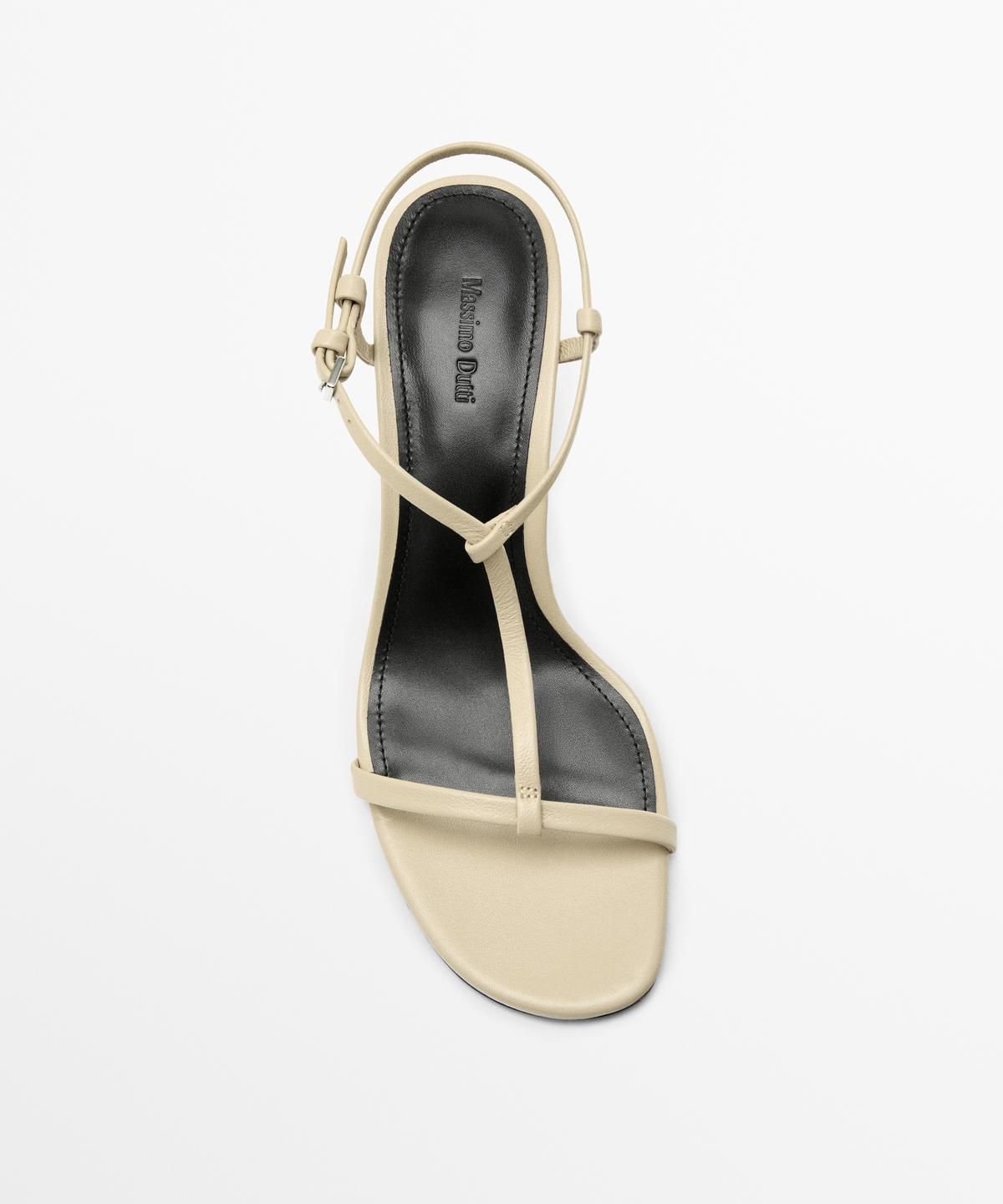 마시모두띠(MASSIMO DUTTI) 스트랩 미드힐 샌들