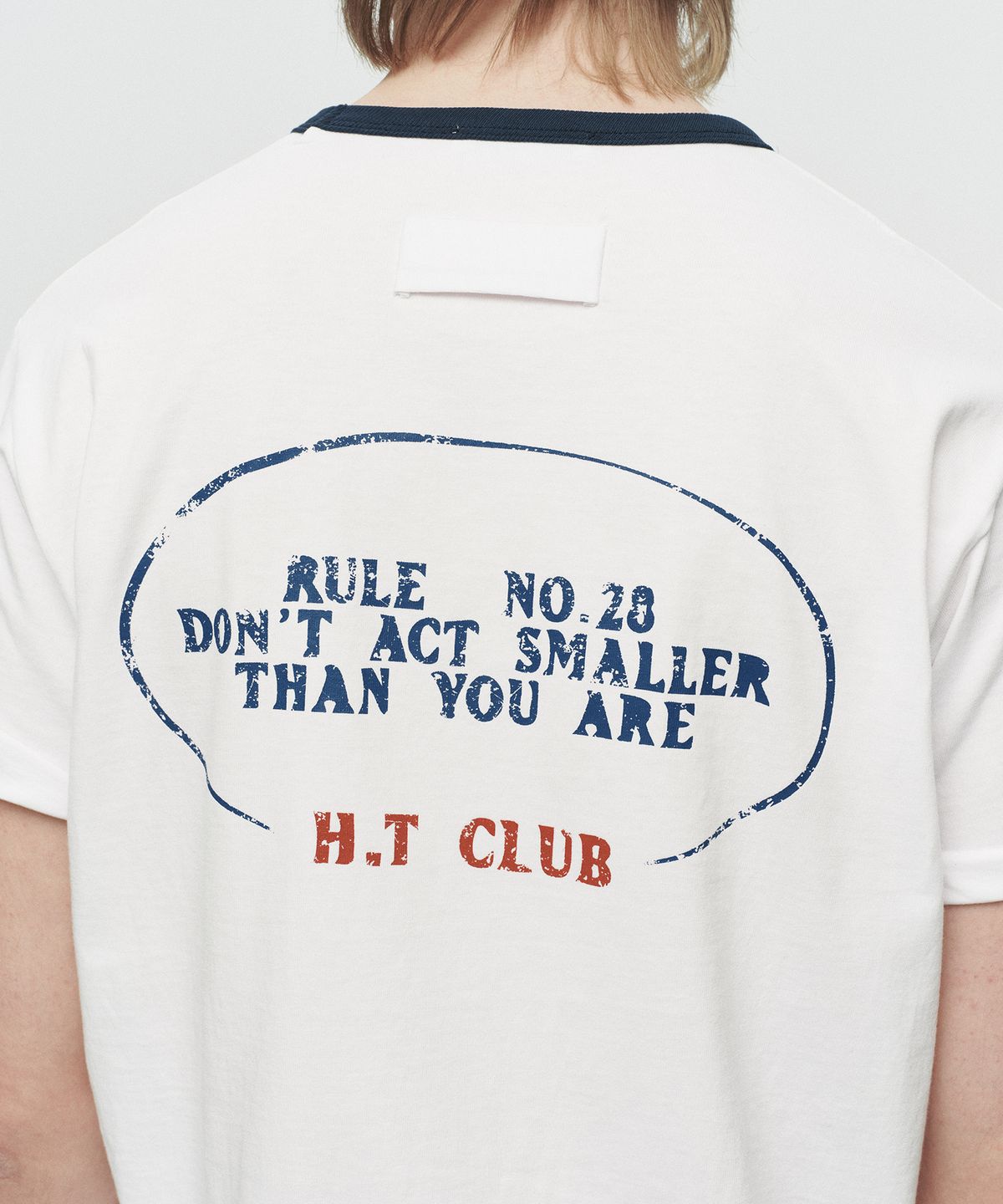 호이테(HEUTE) RULE 28 RINGER T-SHIRT (WHITE)