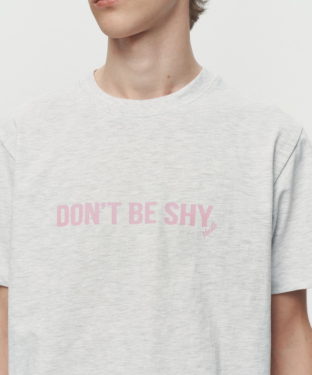 호이테(HEUTE) DON’T BE SHY T-SHIRT (MELANGE GREY)