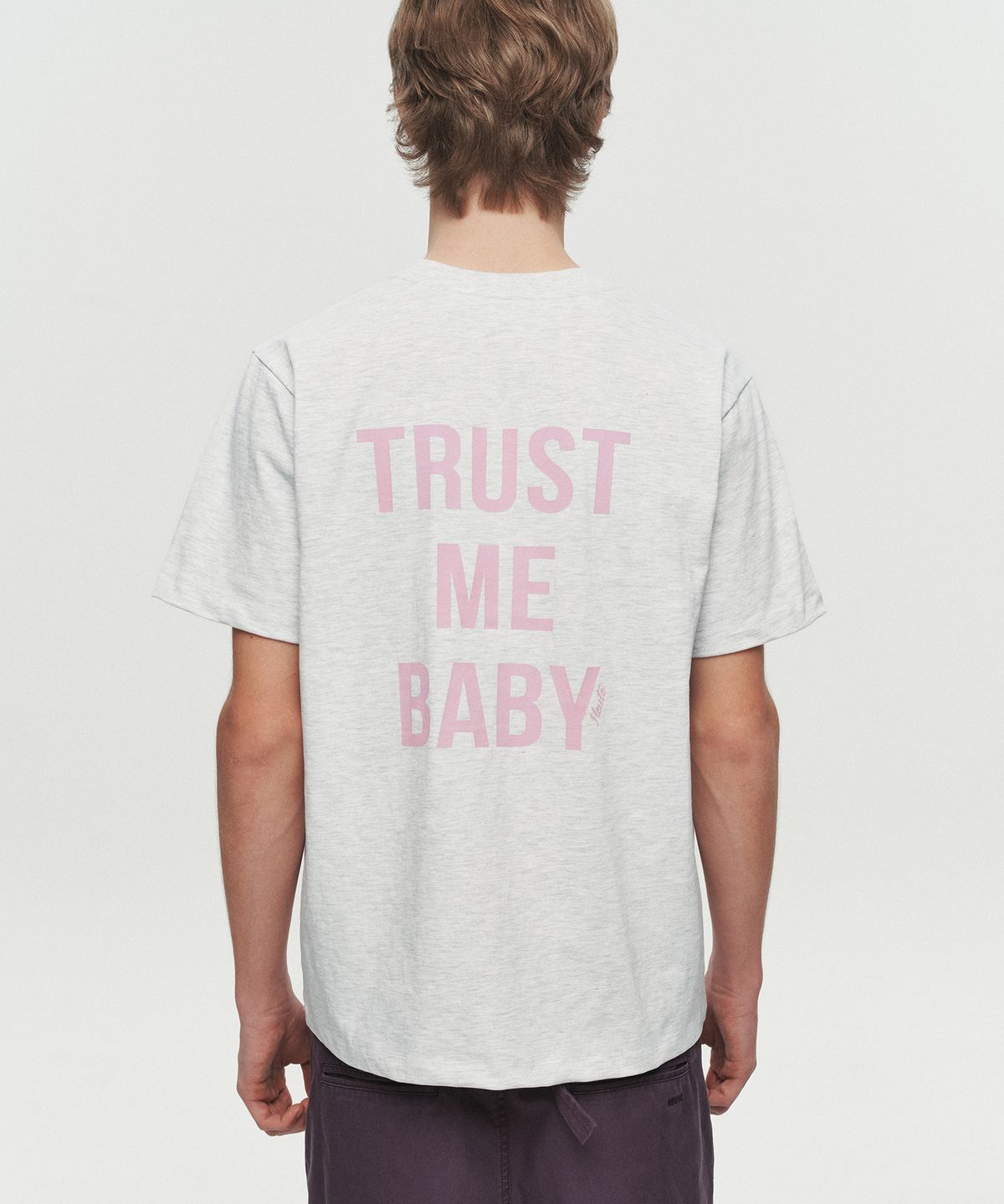 호이테(HEUTE) DON’T BE SHY T-SHIRT (MELANGE GREY)