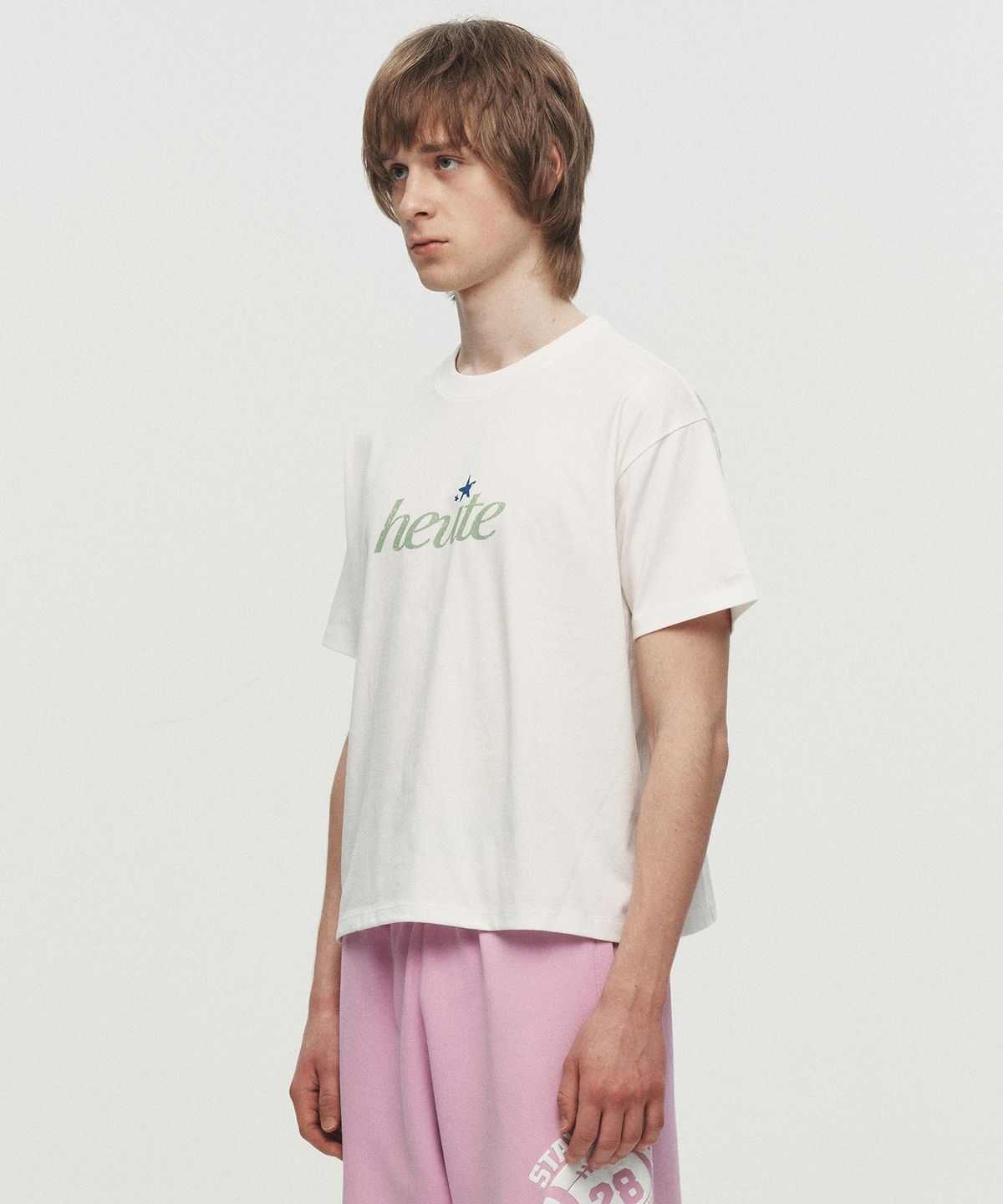 호이테(HEUTE) HEUTE STAR T-SHIRT (WHITE)