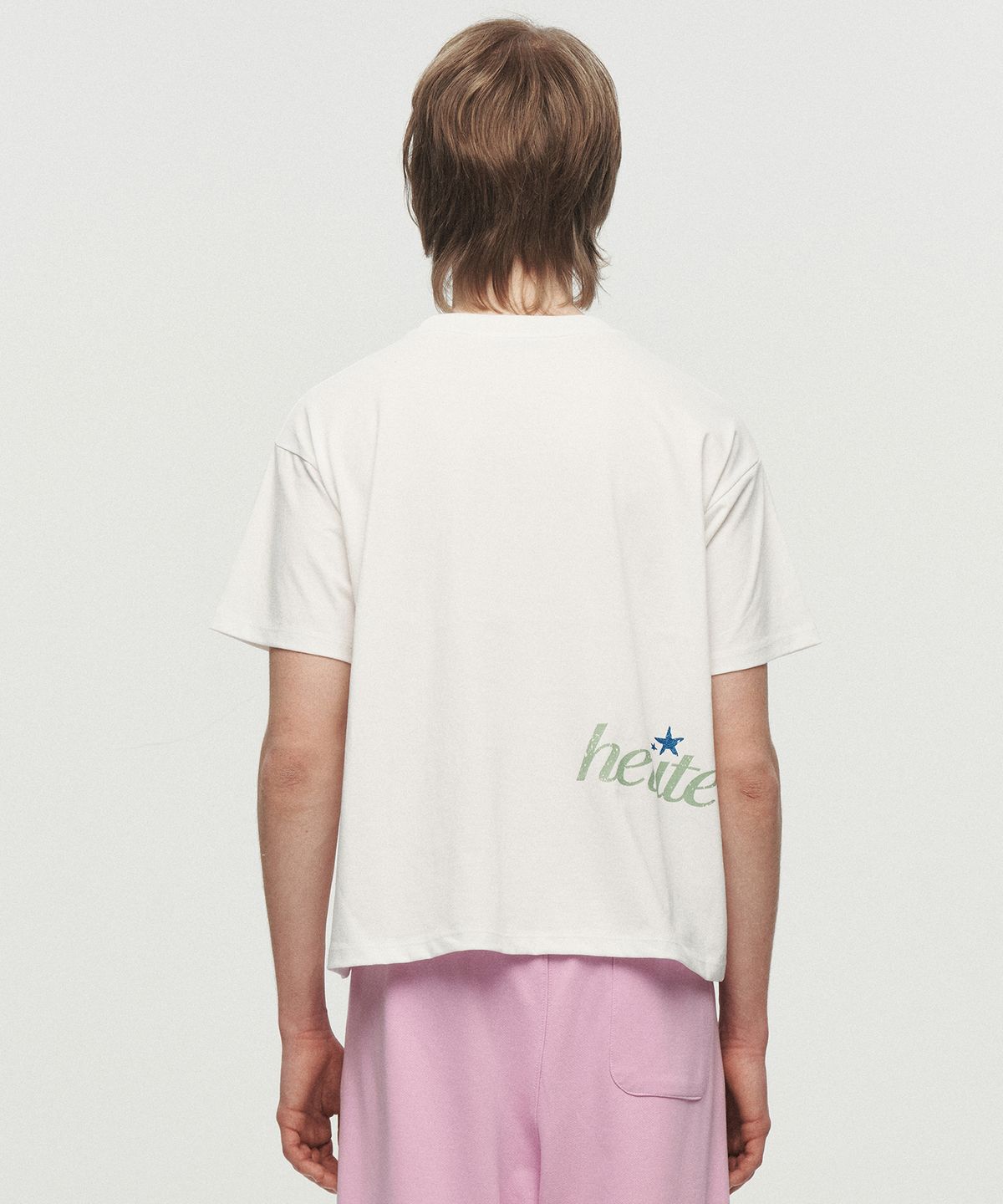 호이테(HEUTE) HEUTE STAR T-SHIRT (WHITE)