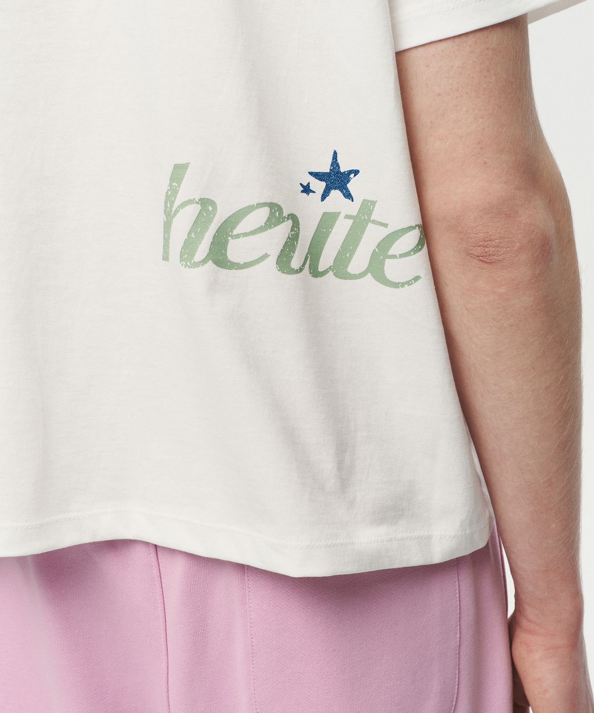 호이테(HEUTE) HEUTE STAR T-SHIRT (WHITE)