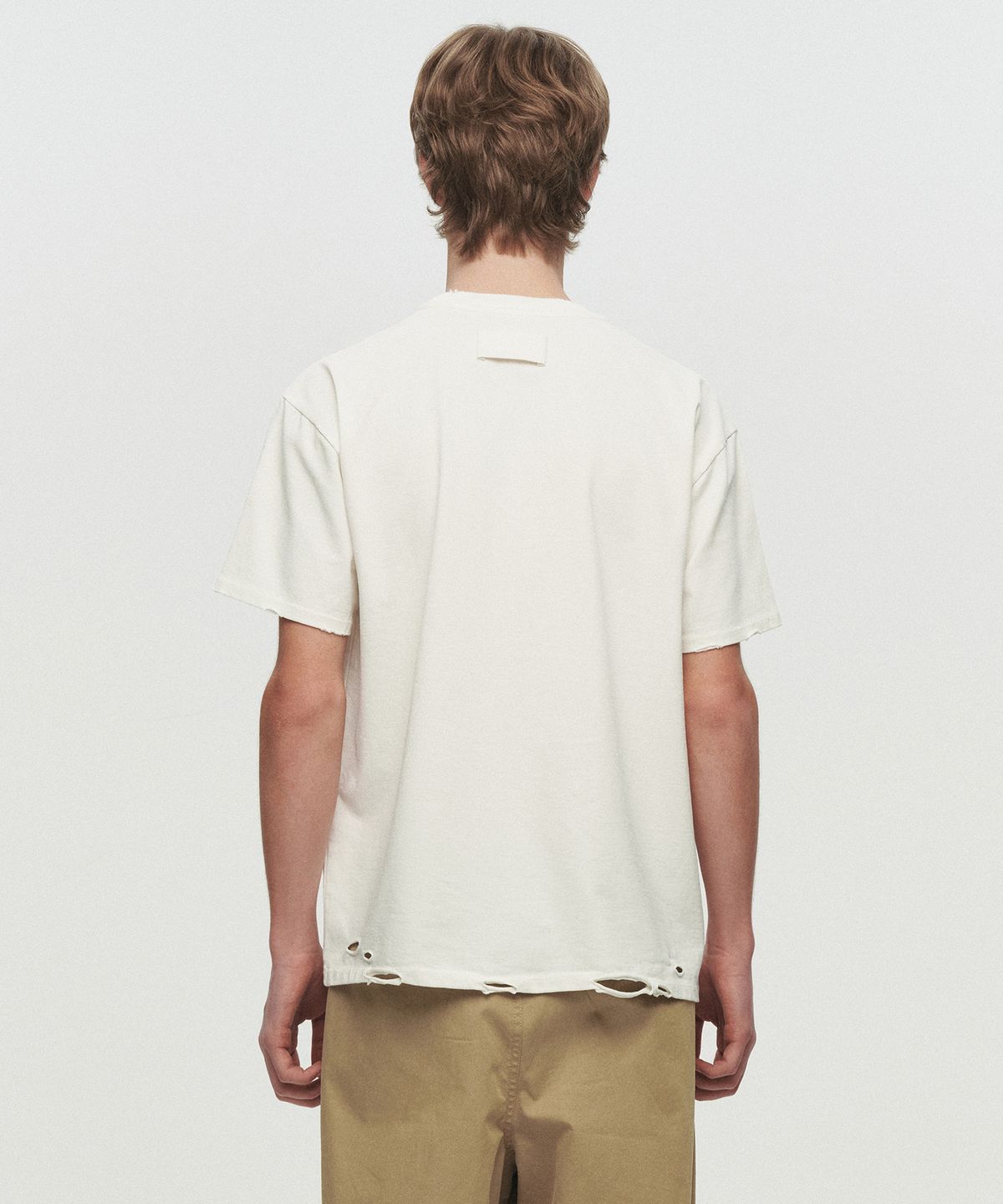 호이테(HEUTE) HET AGED T-SHIRT (WHITE)