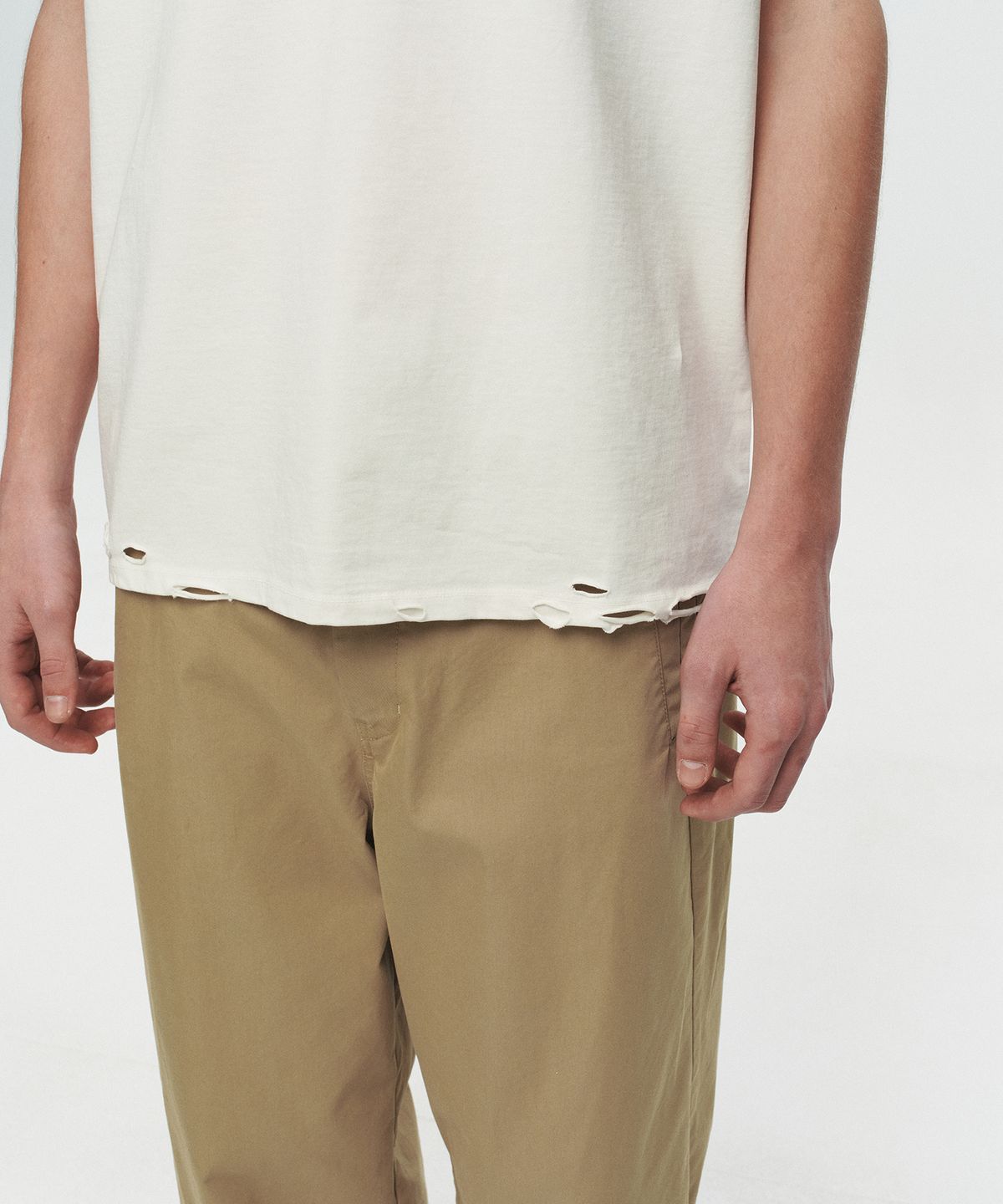 호이테(HEUTE) HET AGED T-SHIRT (WHITE)