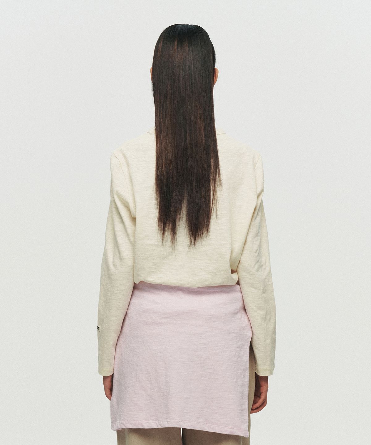 호이테(HEUTE) NATURAL SLUB LONG SLEEVE T-SHIRT (YELLOW)