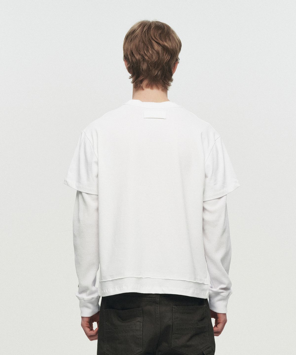 호이테(HEUTE) CORE LAYER WAFFLE TEE (WHITE)