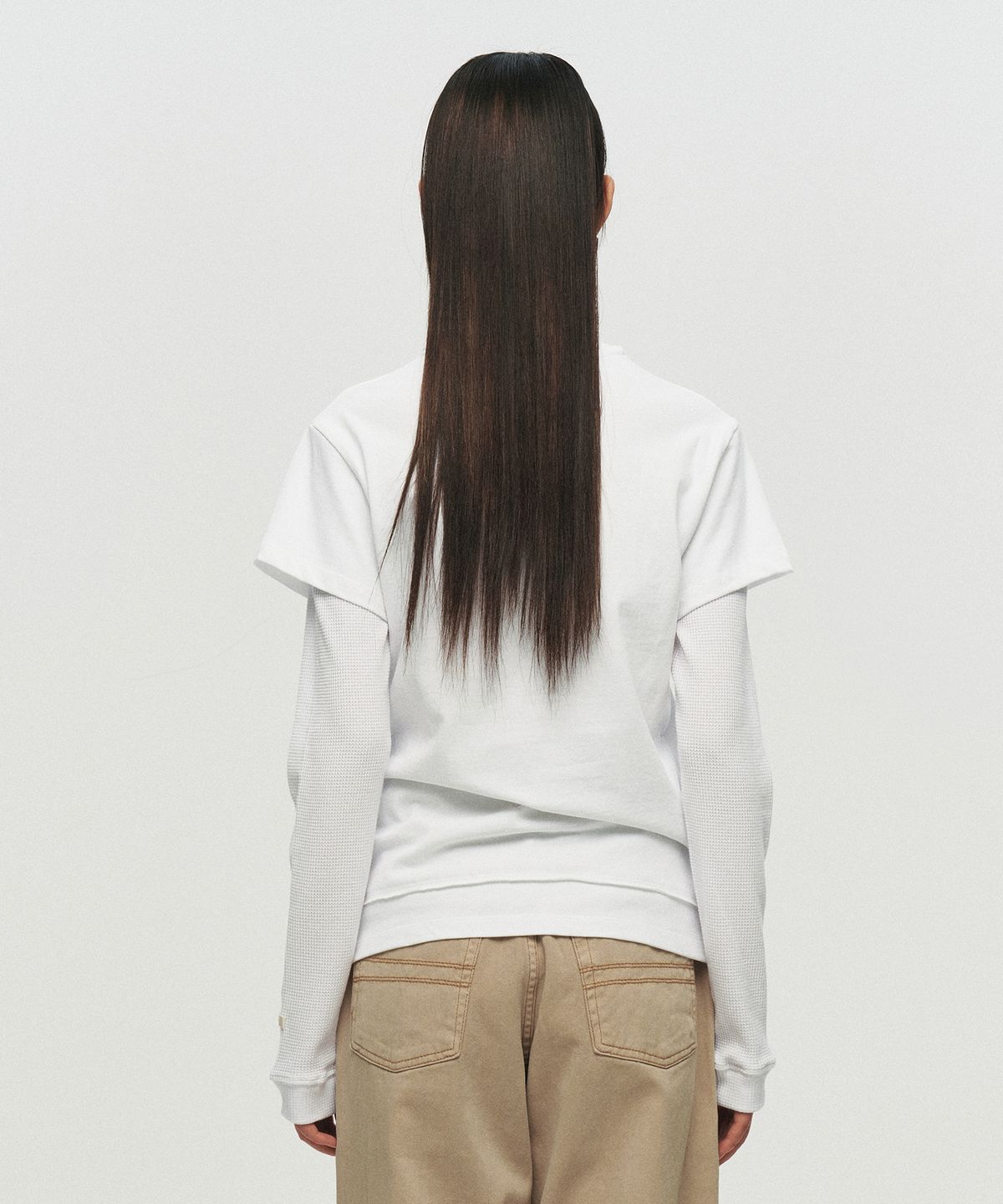 호이테(HEUTE) CORE LAYER WAFFLE TEE (WHITE)