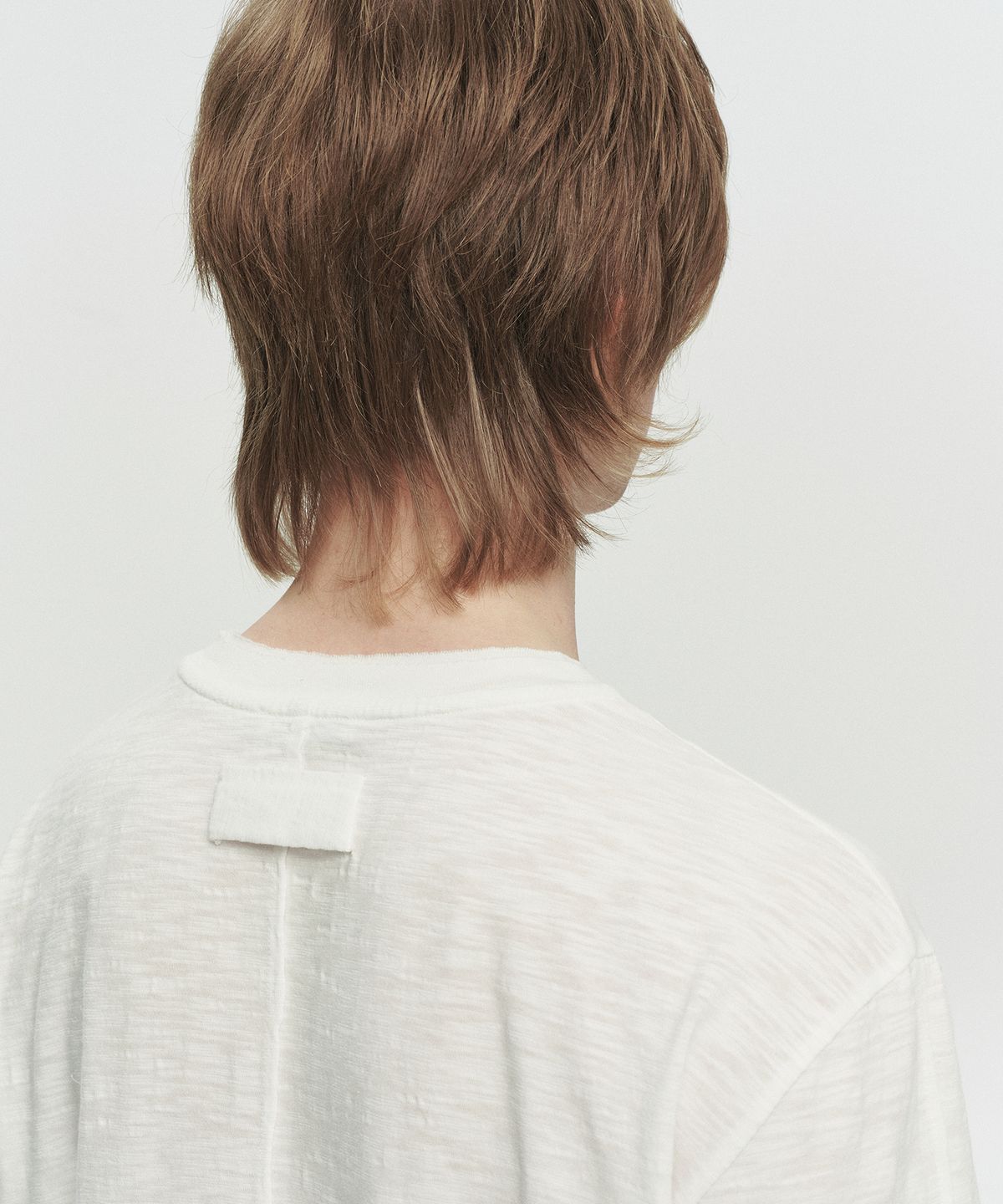 호이테(HEUTE) RAW LONG SLEEVE T-SHIRT (WHITE)