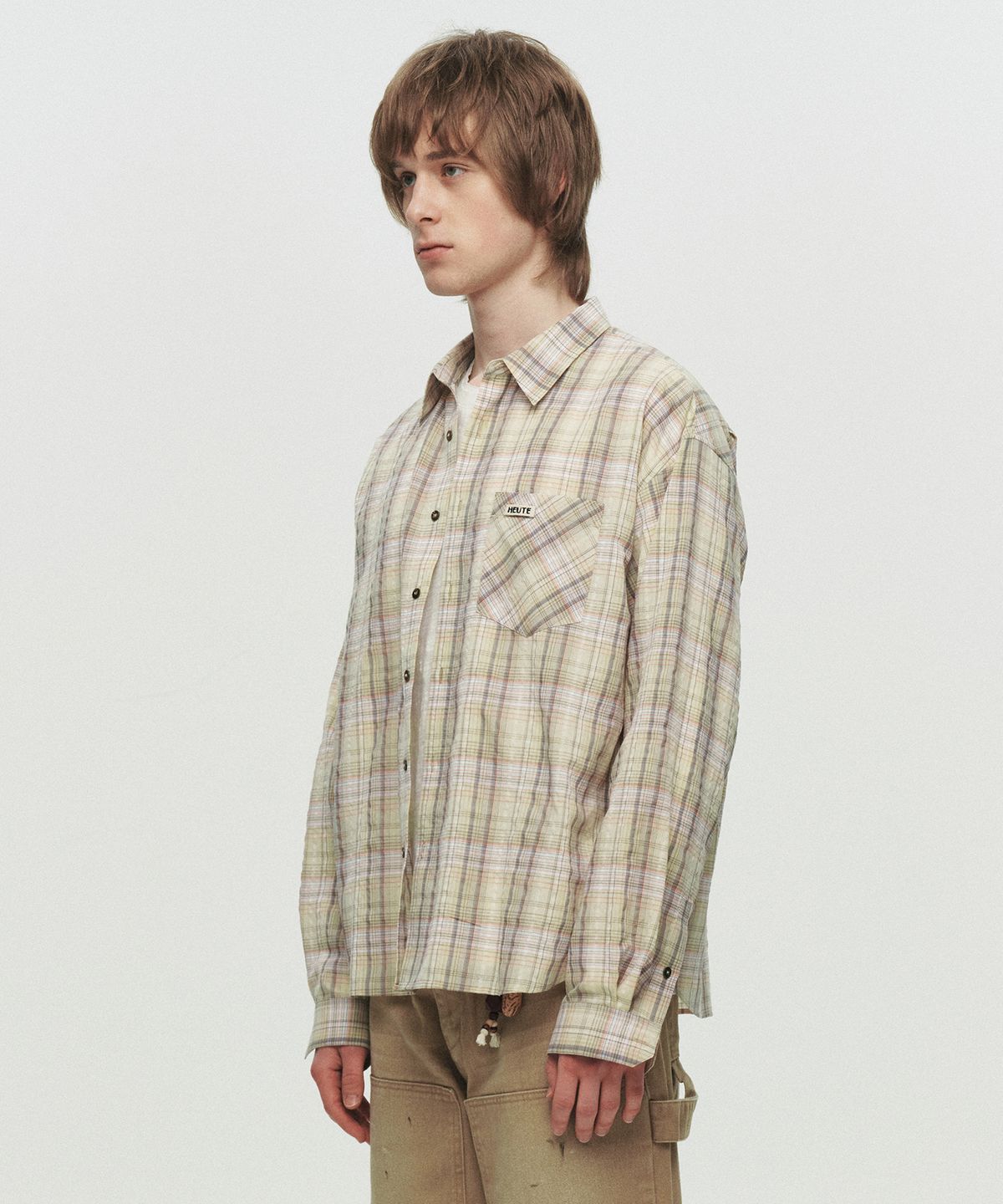 호이테(HEUTE) REGULAR COLLAR MARCO SHIRT (YELLOW)