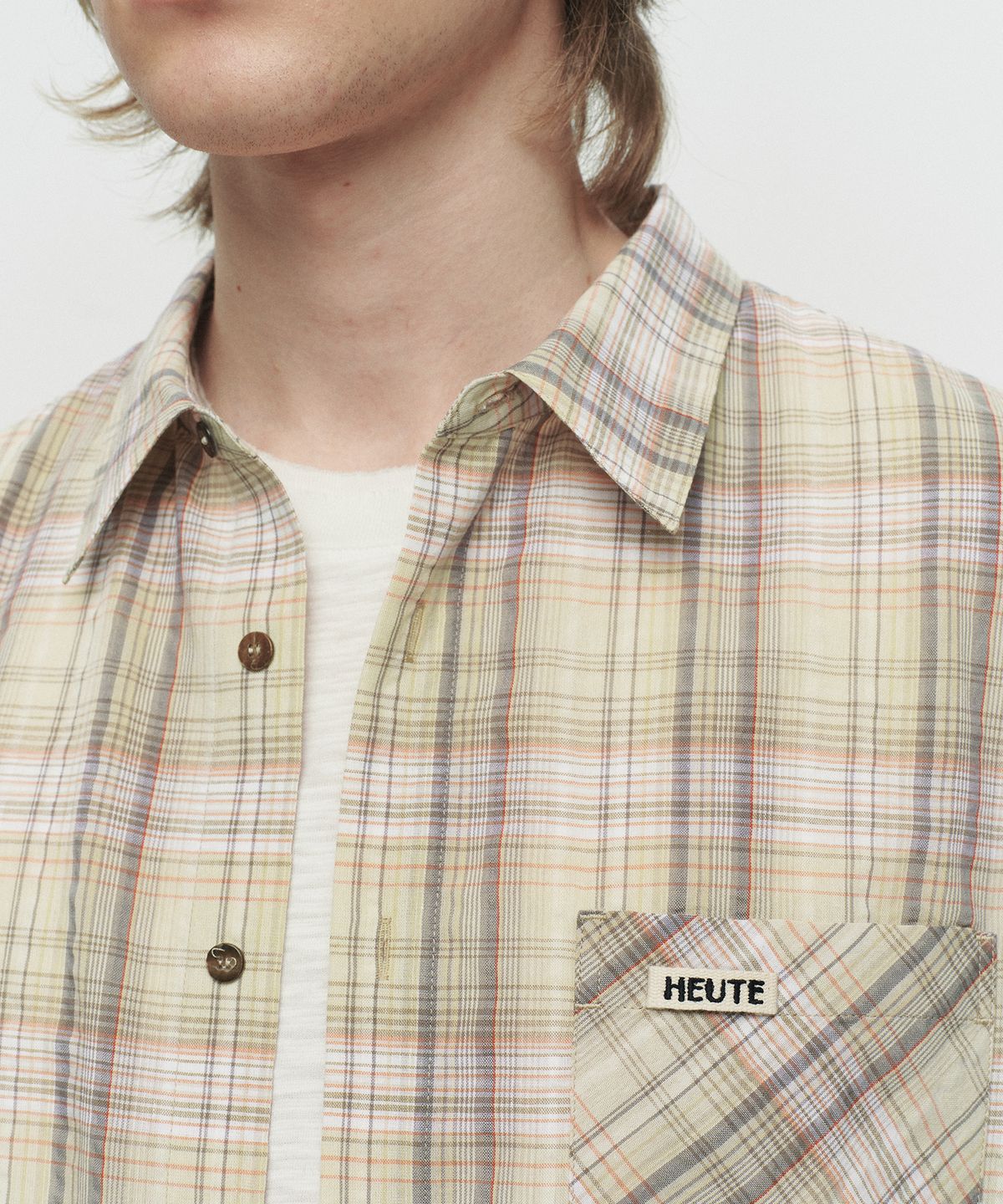 호이테(HEUTE) REGULAR COLLAR MARCO SHIRT (YELLOW)