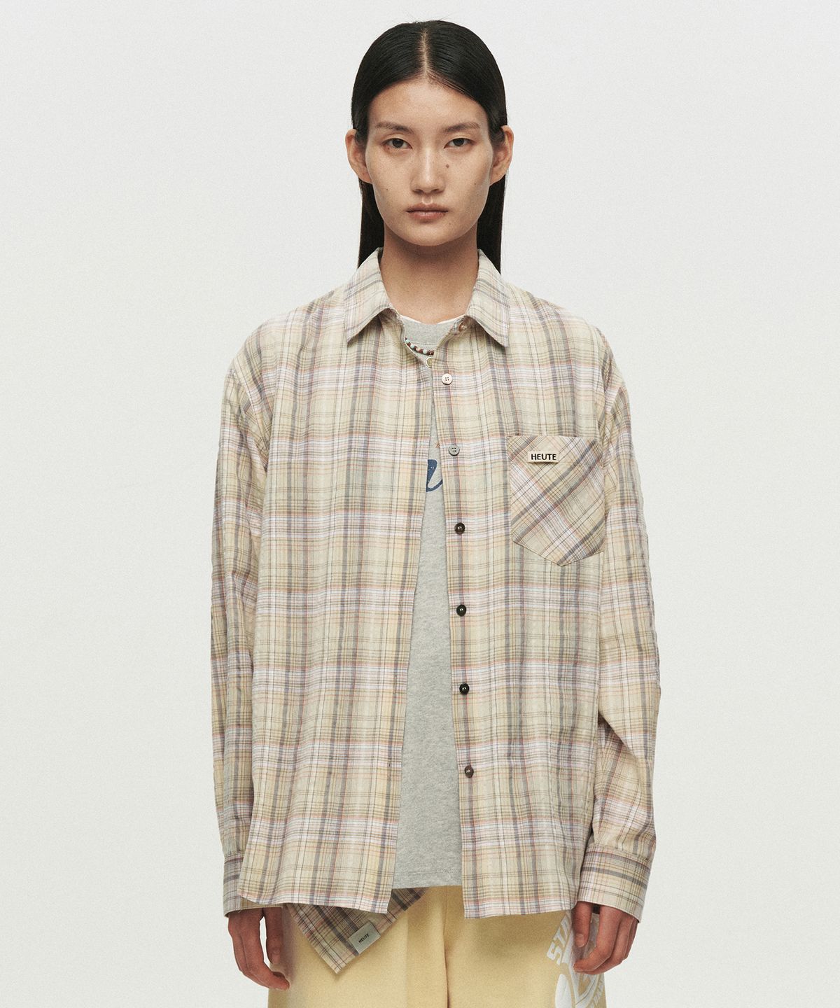 호이테(HEUTE) REGULAR COLLAR MARCO SHIRT (YELLOW)