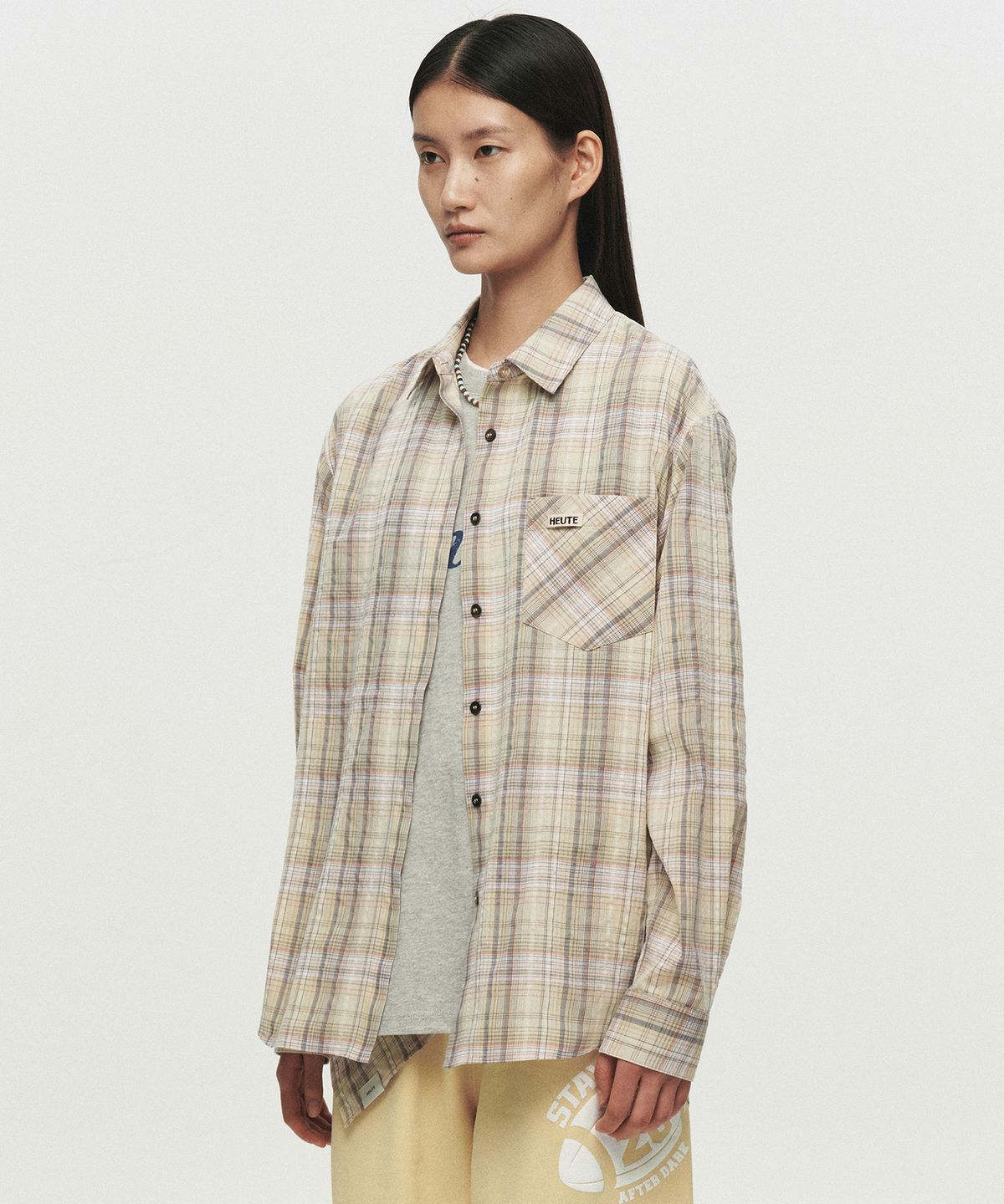 호이테(HEUTE) REGULAR COLLAR MARCO SHIRT (YELLOW)
