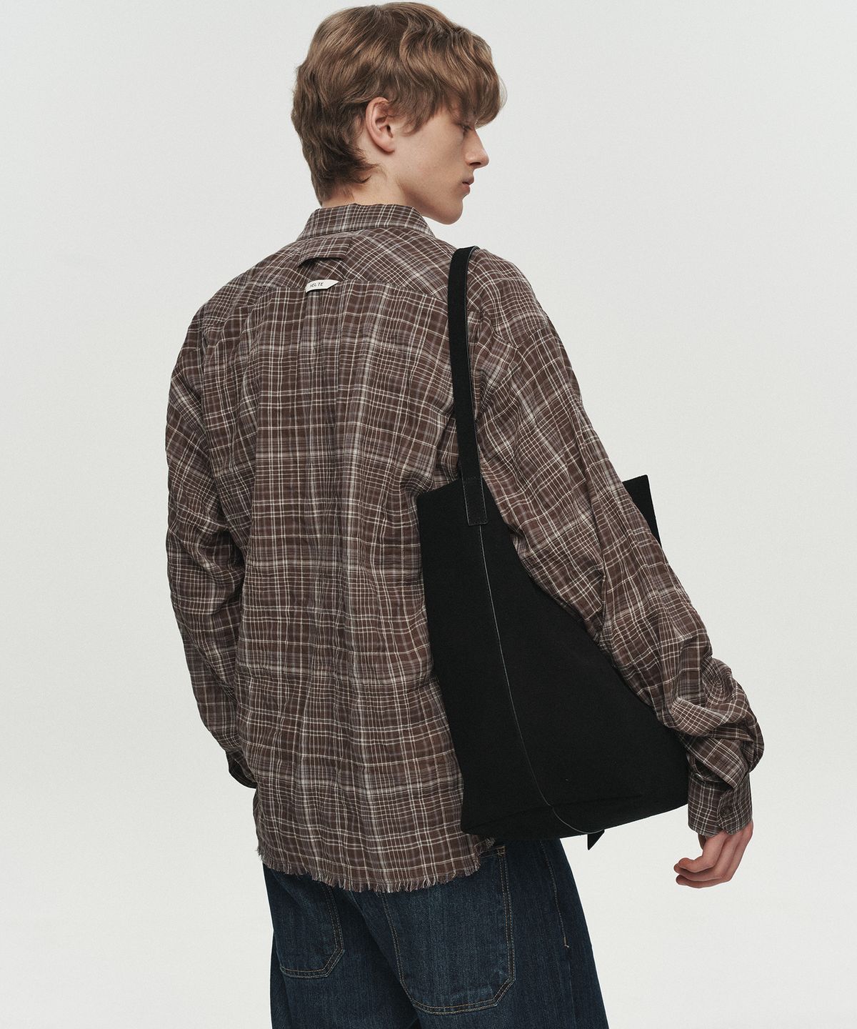 호이테(HEUTE) REGULAR COLLAR MARCO SHIRT (BROWN)