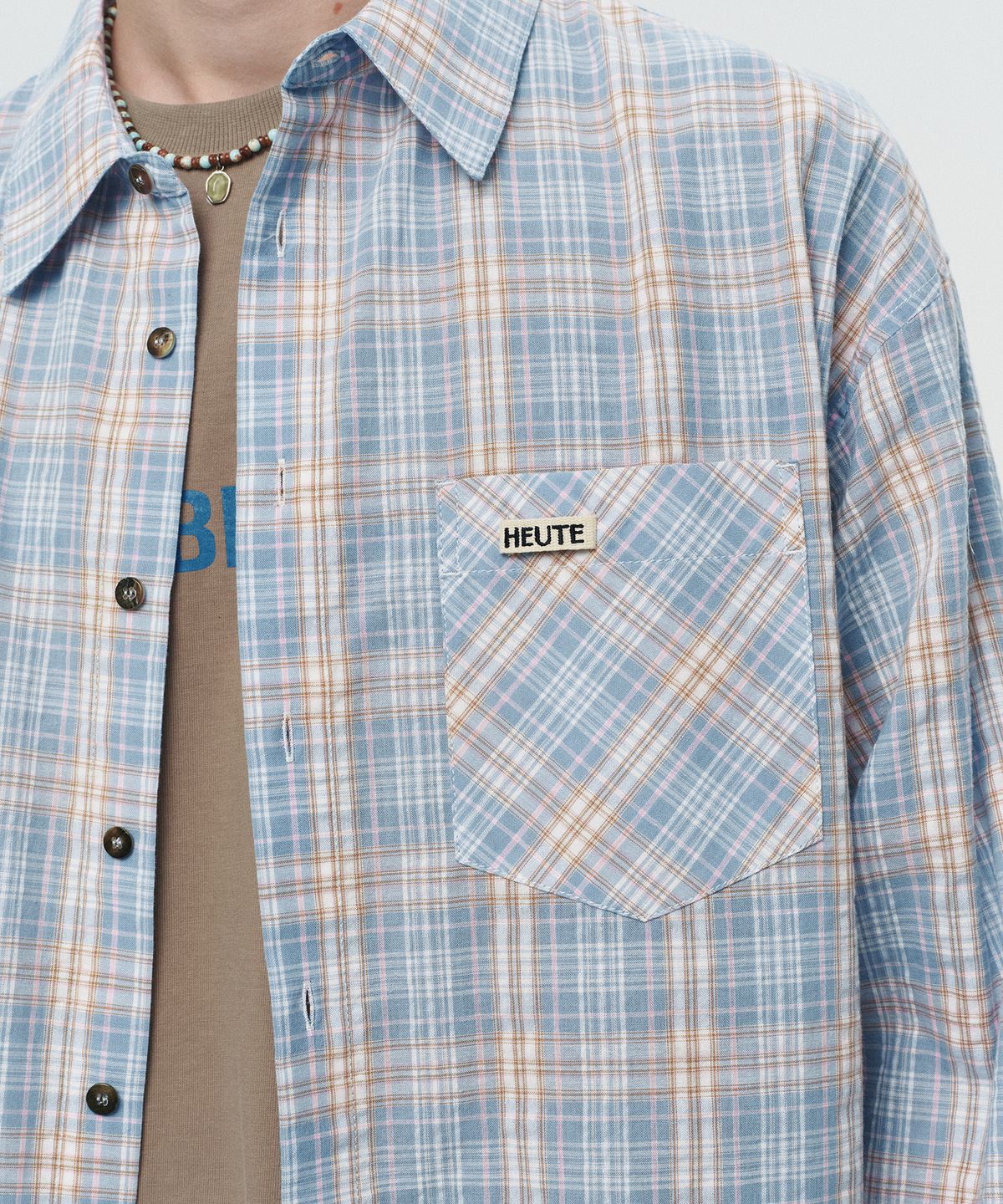 호이테(HEUTE) REGULAR COLLAR MARCO SHIRT (BLUE)
