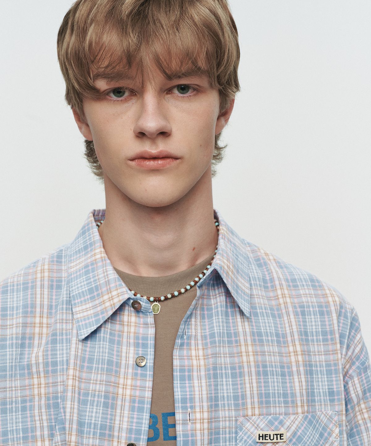 호이테(HEUTE) REGULAR COLLAR MARCO SHIRT (BLUE)