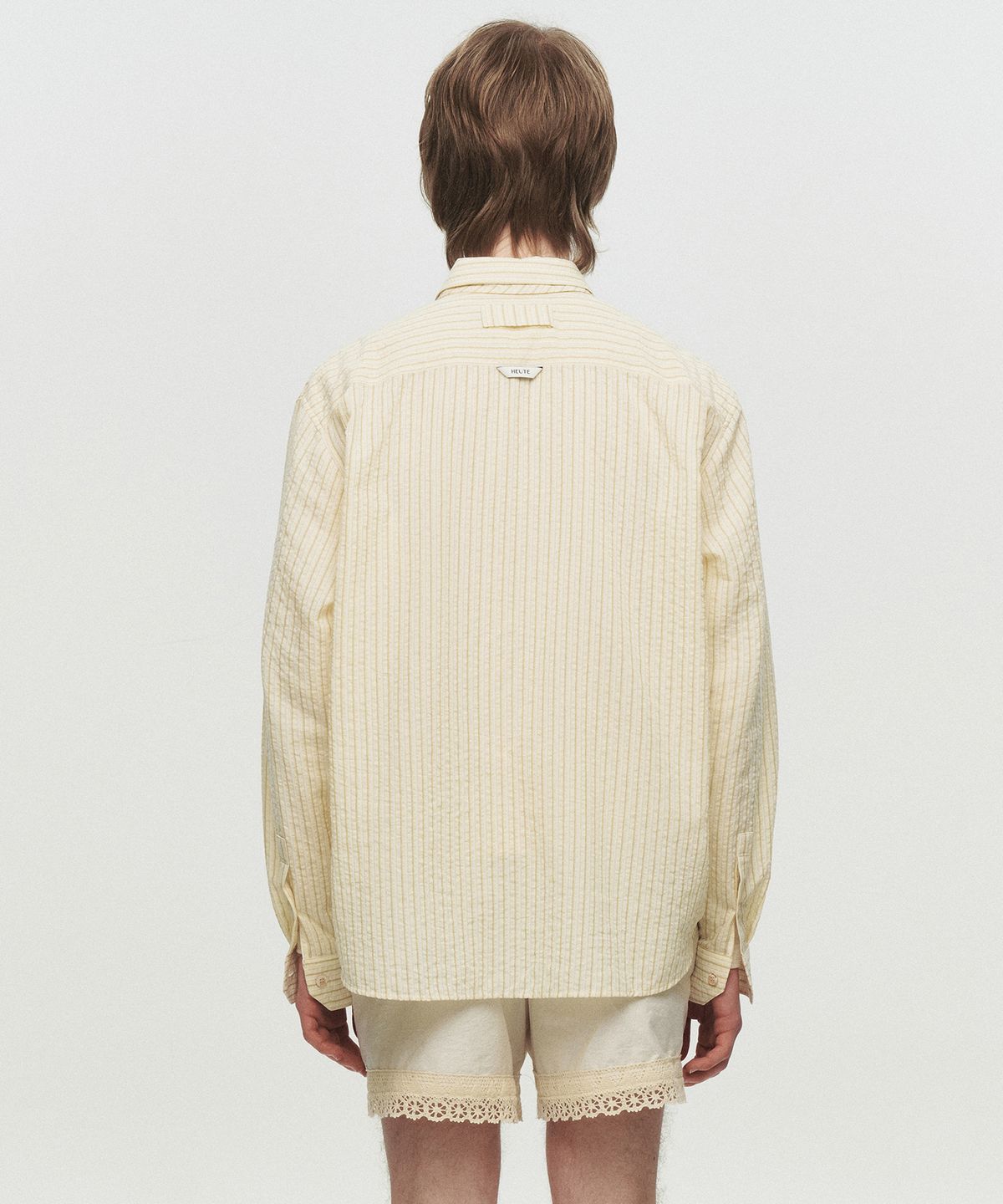 호이테(HEUTE) KIER LONG SLEEVE STRIPE SHIRT (YELLOW)