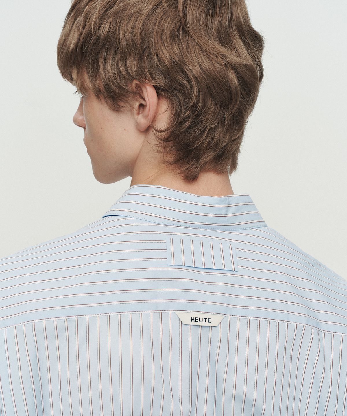 호이테(HEUTE) KIER LONG SLEEVE STRIPE SHIRT (BLUE)