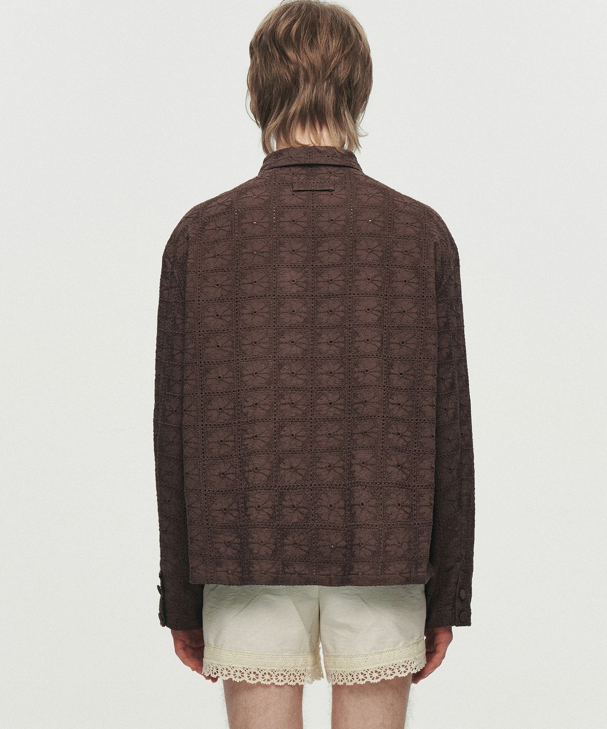 호이테(HEUTE) NOAH TEXTURED SHIRT (BROWN)