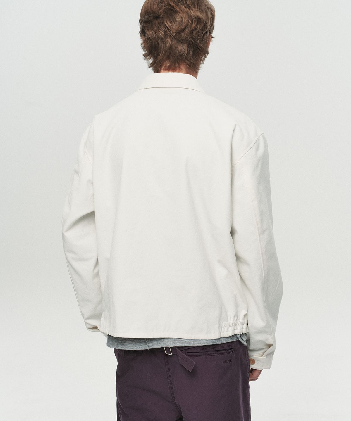 호이테(HEUTE) MARTIN STRUCTURED BOMBER JACKET (OFF WHITE)