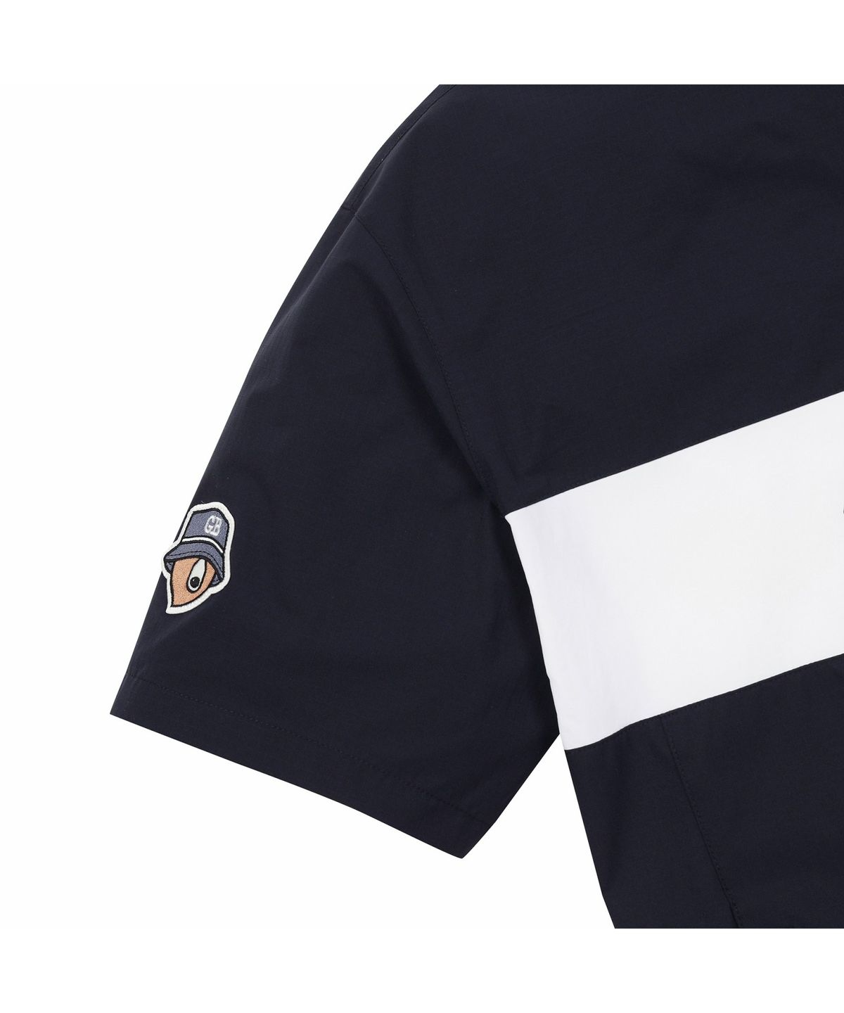 골든베어(GOLDEN BEAR) (M) Chest Boarder Line Woven Pullover G4TAM26291NYX
