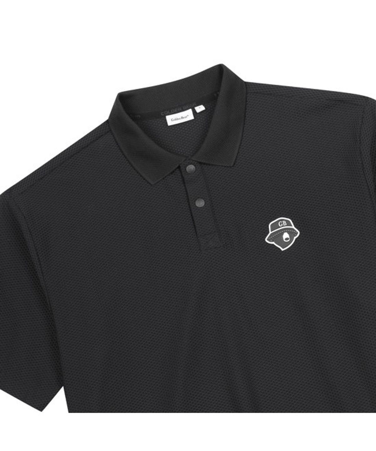 골든베어(GOLDEN BEAR) (M) Polo Collar Mesh T-Shirt G4TAM26251BKX